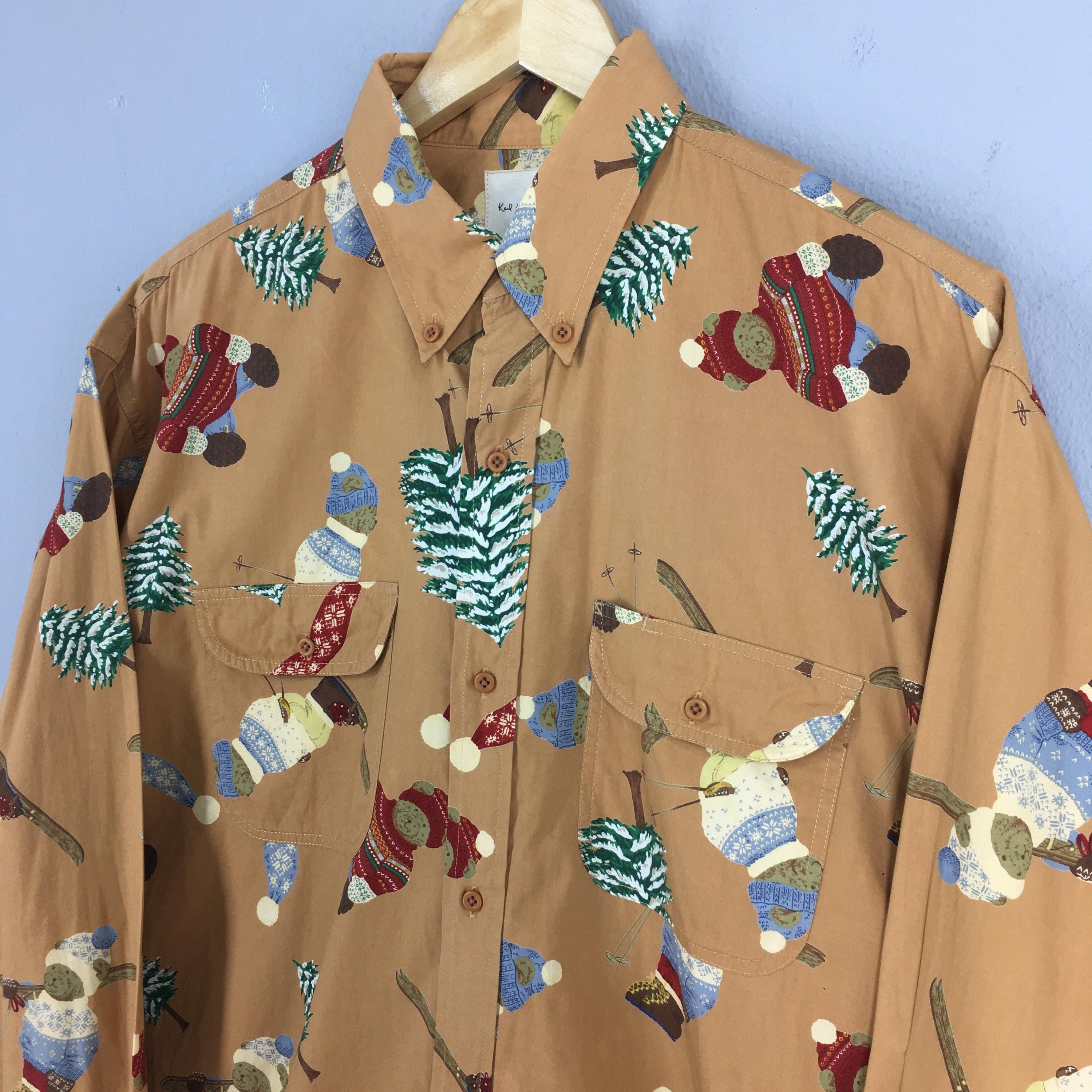Karl Helmut × Matsuda Vintage 90's Karl Helmut Japan Brown Shirt XLarge Size US XL / EU 56 / 4 - 3 Thumbnail