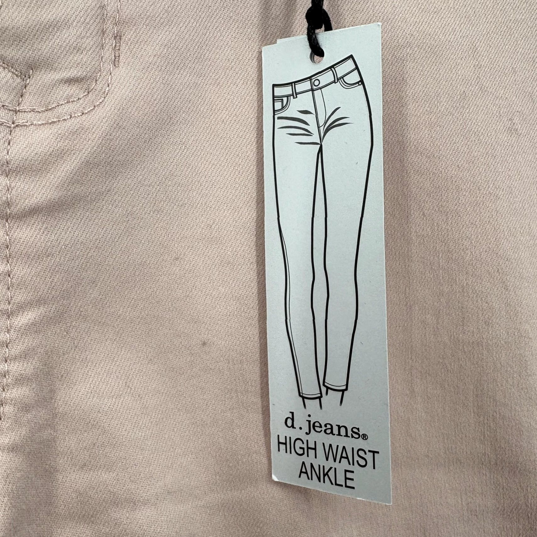 Vintage D. Jeans High Waist Ankle Jeans Womens 8 Pink Modern Fit Stretch Denim Preppy Size 30" / US 8 / IT 44 - 6 Thumbnail