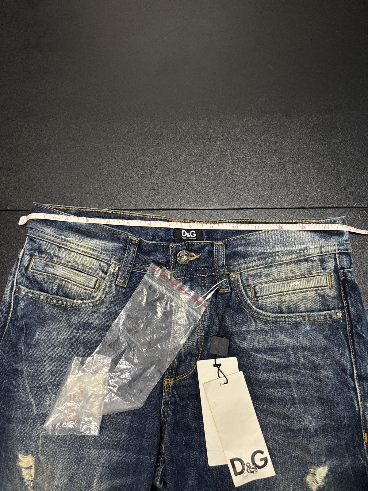 Dolce & Gabbana New🔥 Dolce & Gabbana Distressed Straight Denim Size US 30 / EU 46 - 11 Thumbnail