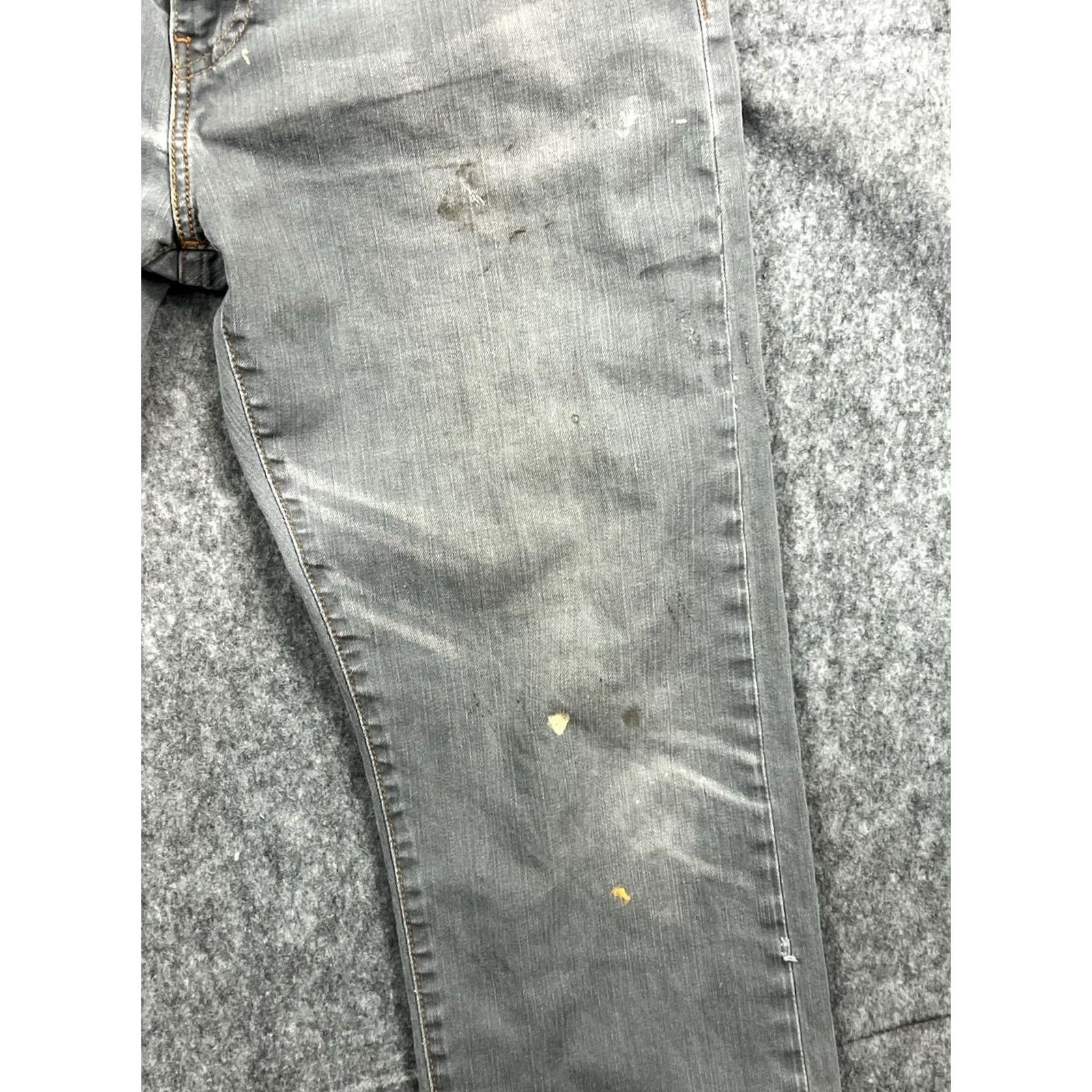 Levi's VINTAGE Levi's 504 Jeans Mens Light Gray Regular Fit Straight Leg 34x30 90s 80s City Denim Size US 34 / EU 50 - 7 Thumbnail