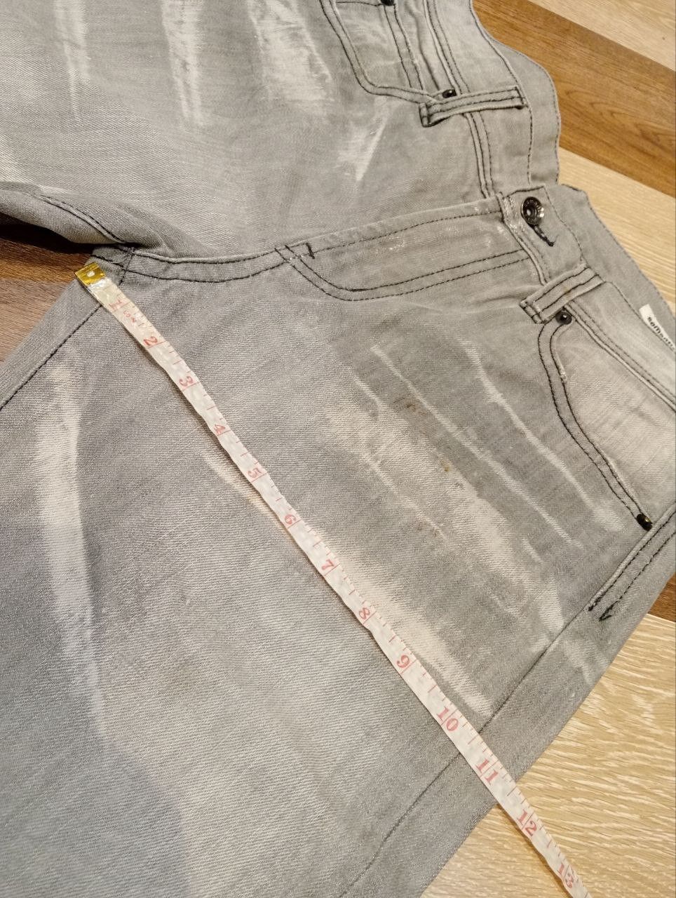 semanticdesign SEMANTIC DESIGN JAPAN GREY WASHED DENIM FLARED PANTS Size US 32 / EU 48 - 17 Thumbnail