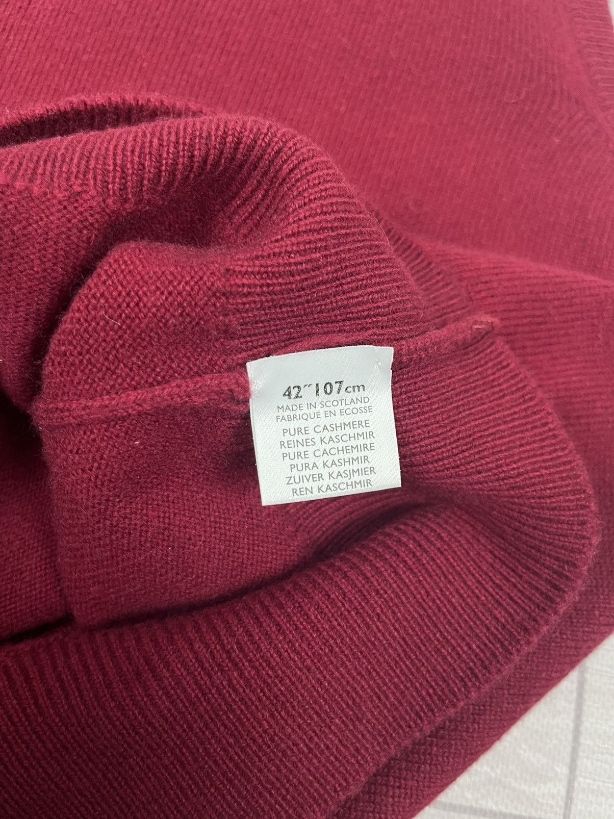Vintage Johnstons Cashmere Red Knit Sweater Vest Size US L / EU 52-54 / 3 - 8 Thumbnail