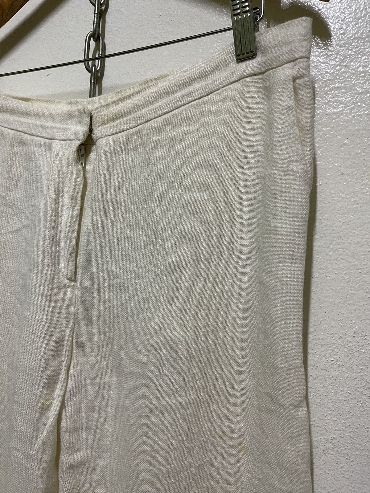 Krizia × Krizia Uomo Krizia Linen Pants Beigi 44 Italy Size 30" / US 8 / IT 44 - 5 Thumbnail