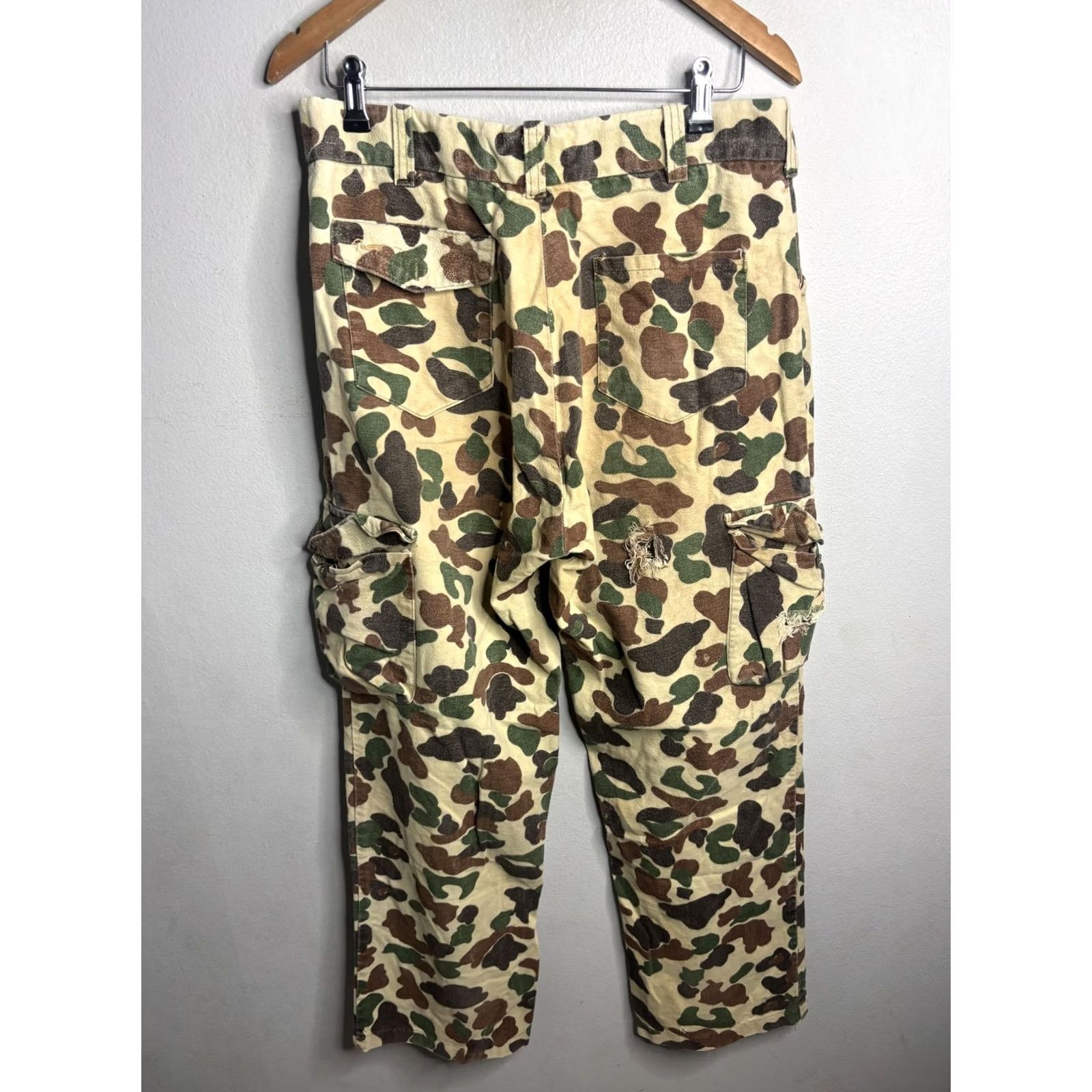 Vintage Duxbak Pants Mens 37W x 29L Cargo Camouflage Workwear Pockets Outdoor Pants Mens Size US 37 - 3 Thumbnail
