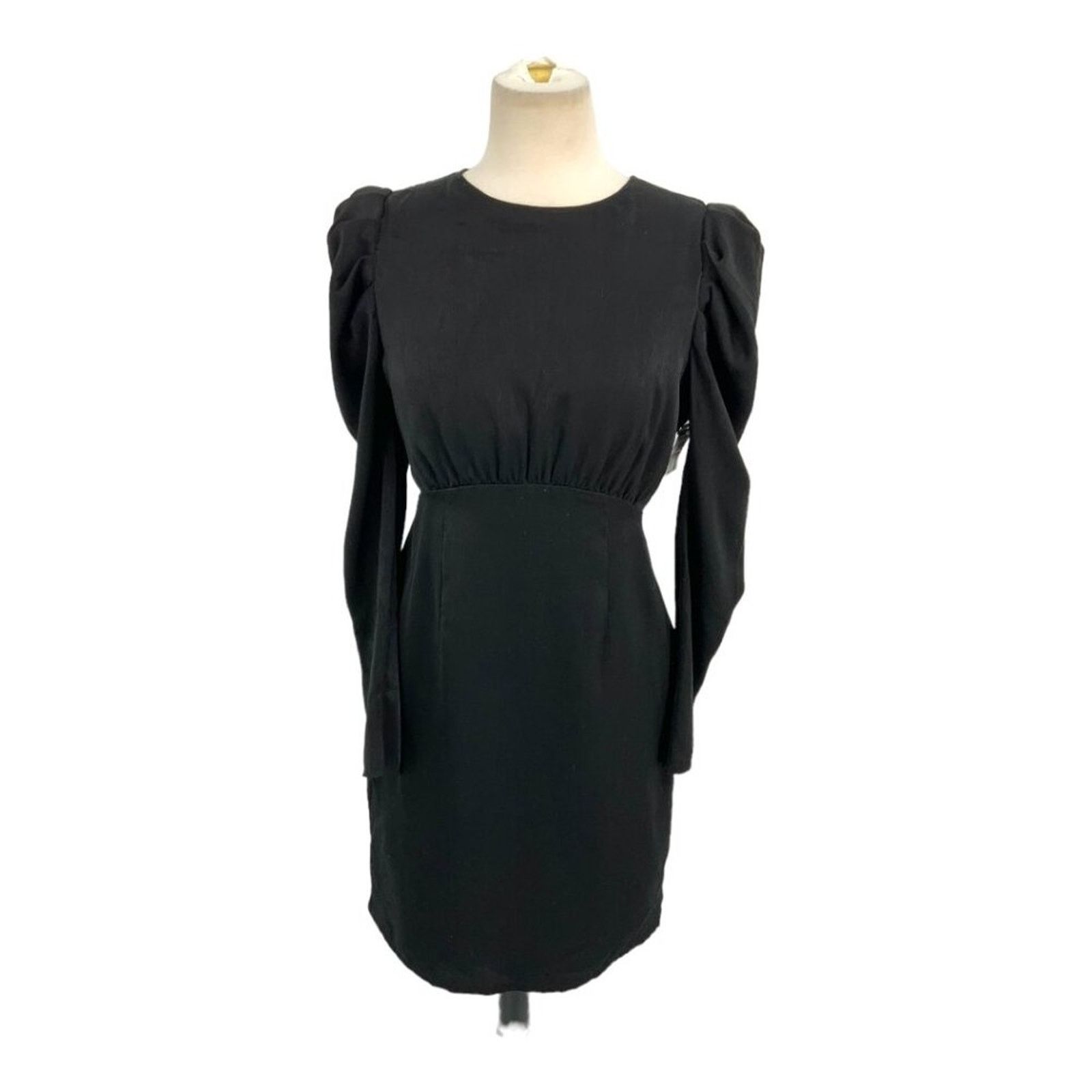 Other Chelsea28 Long Sleeve Satin Minidress Black Small NWOT $79 Size S / US 4 / IT 40 - 2 Thumbnail