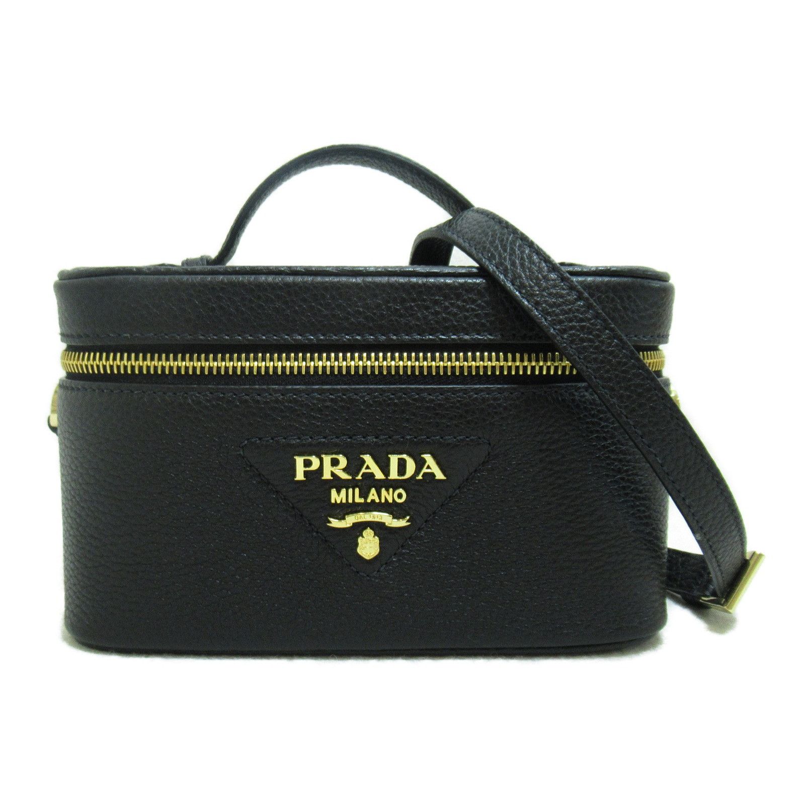 image of Prada Mini Bag Shoulder Bag Leather Black, Women's