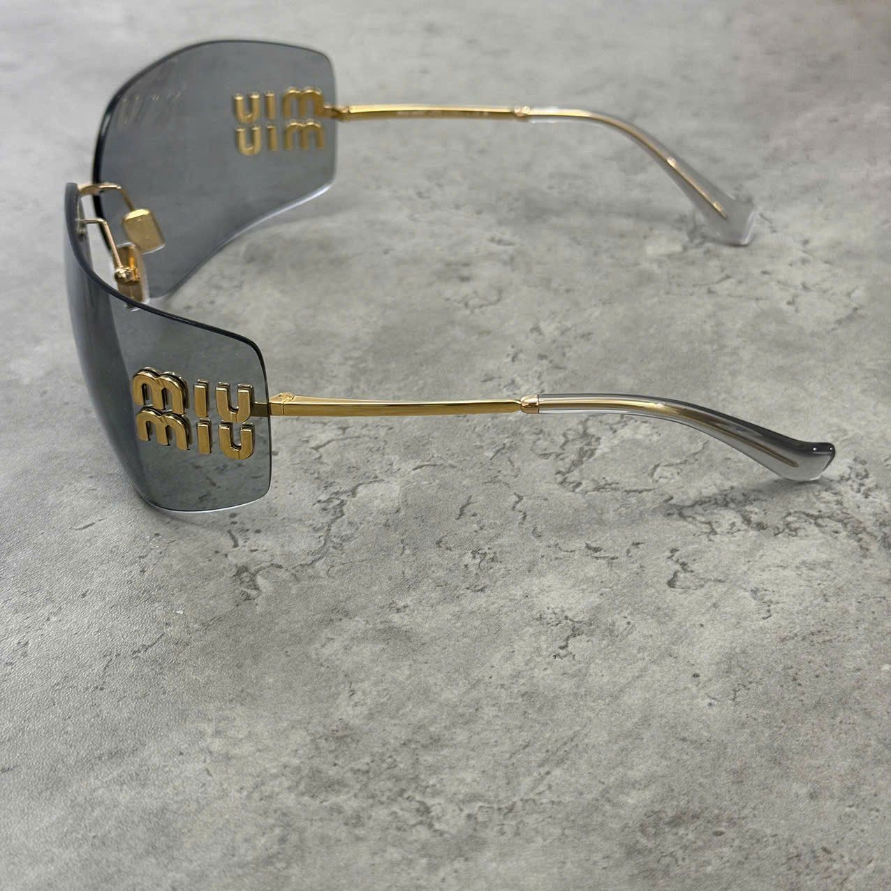 Miu Miu MIU MIU MU 54YS 5AK30B Sunglasses LIGHT GREY Size ONE SIZE - 6 Thumbnail