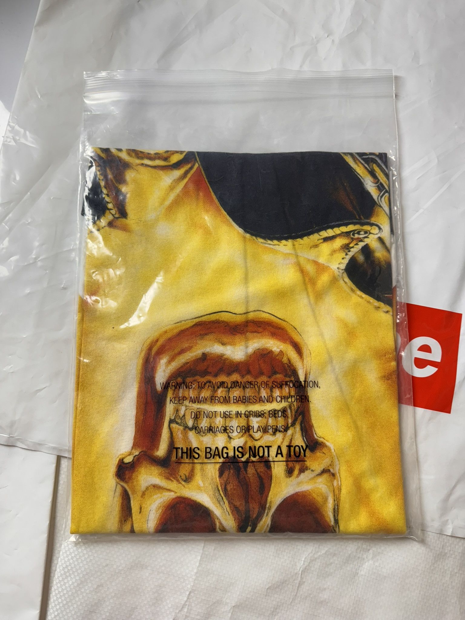 Supreme Ghost Rider Raglan L/S Top white Large size