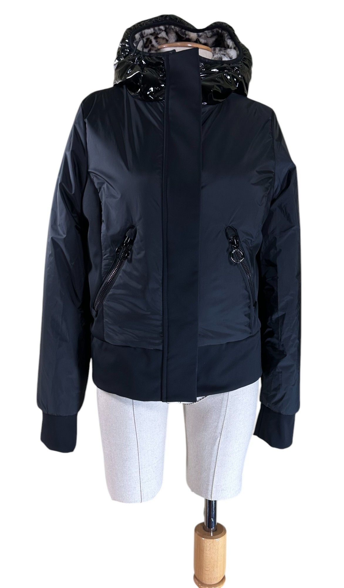 Goldbergh Double Face Sunna Jacket Black/Leopard print Size L / US 10 / IT 46 - 2 Thumbnail
