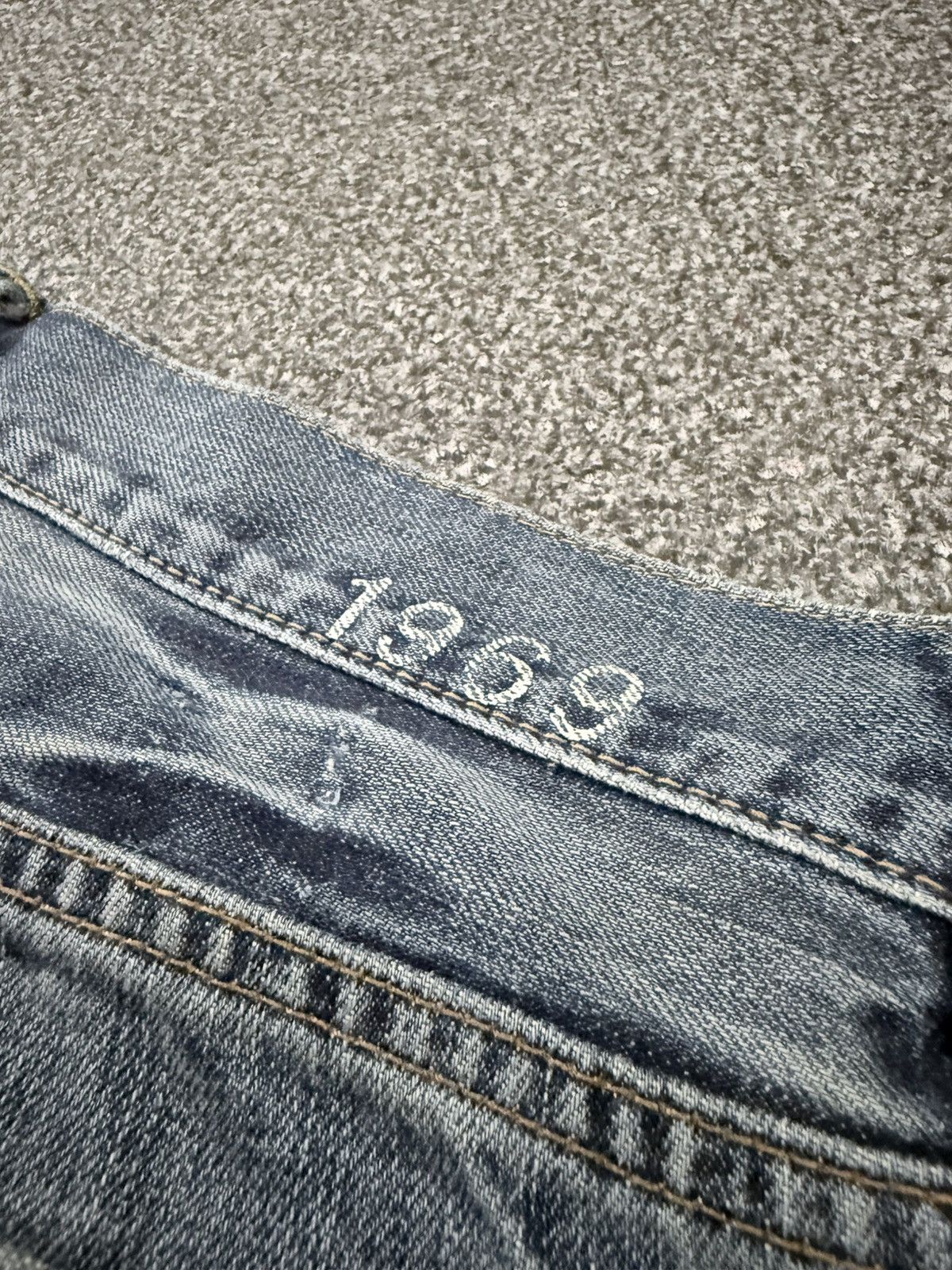 Gap Archives y2k Baggy Gap Faded Denim Jeans Size US 33 - 9 Thumbnail