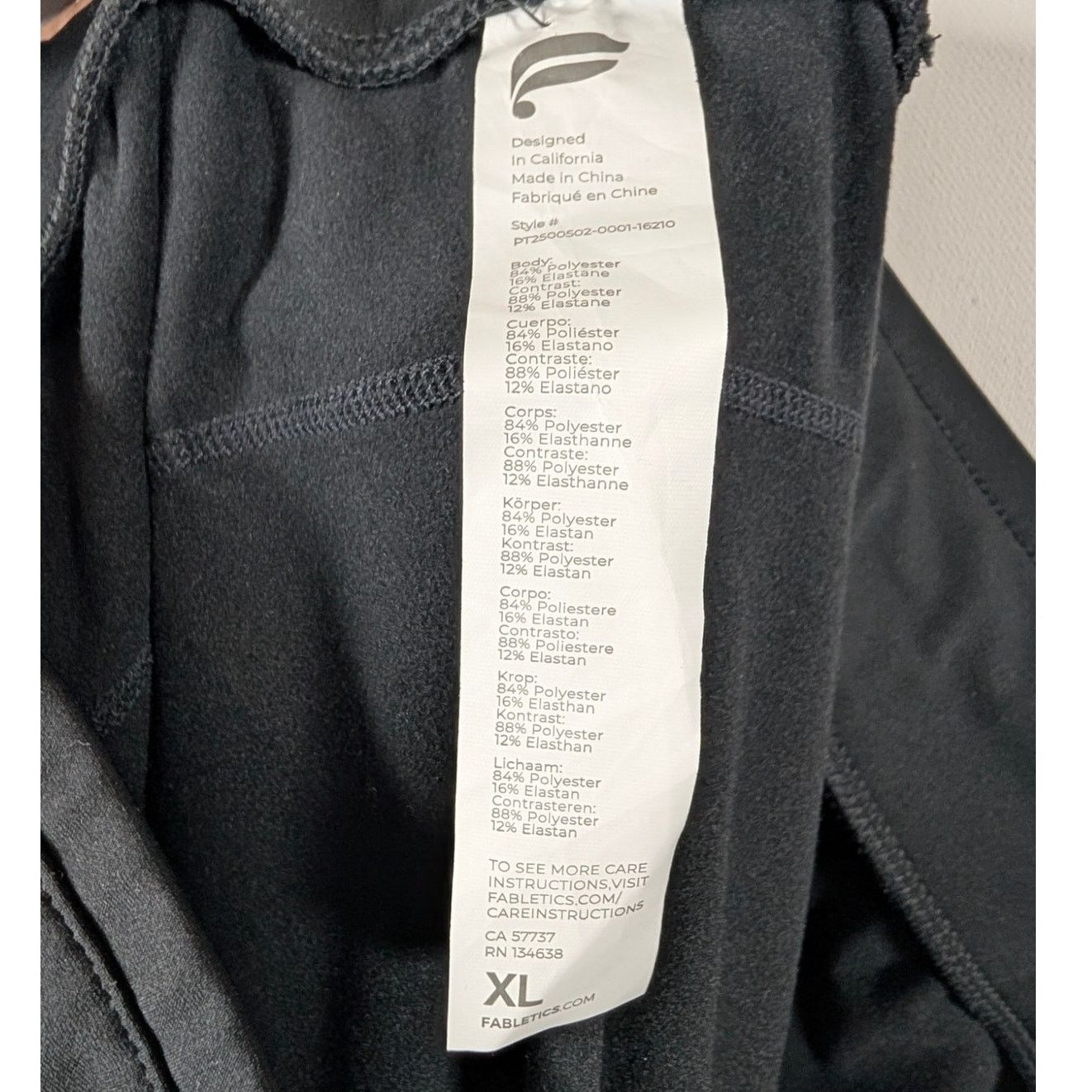 Fabletics Fabletics The Altitude Slim-Fit Jogger Pants Black Mens XL Size US 36 / EU 52 - 3 Thumbnail