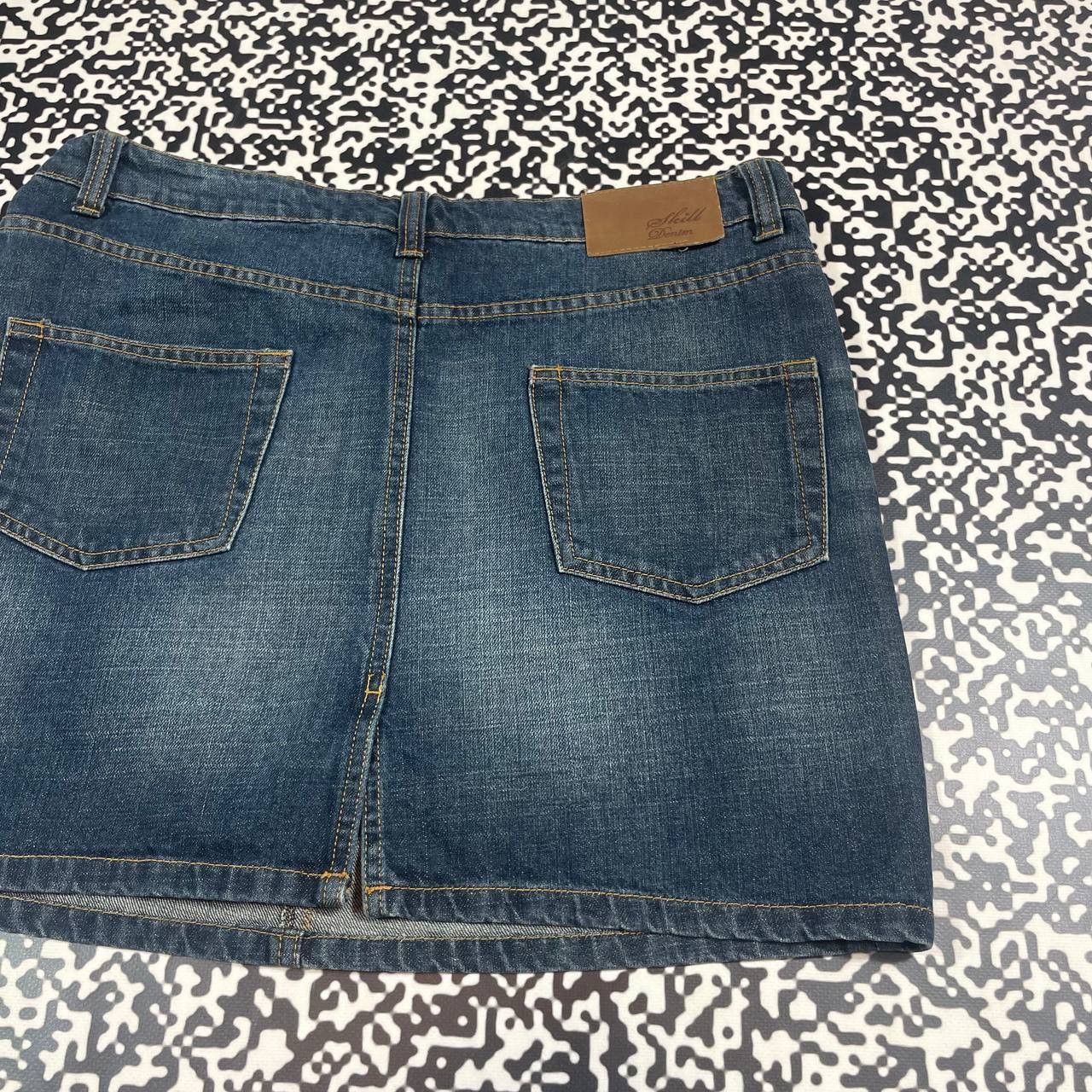 Vintage Vintage Y2K Denim Mini Skirt Retro Casual 90s Style Size 29" - 10 Thumbnail