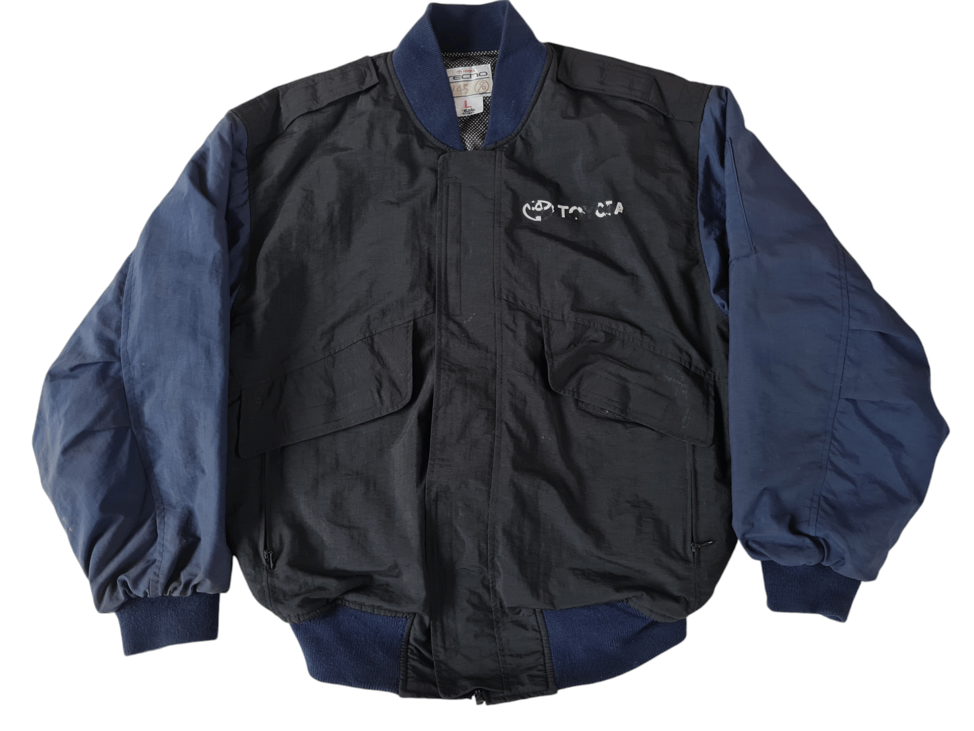Japanese Brand × Vintage Vtg Toyota Bomber Jacket Nylon Size US L / EU 52-54 / 3 - 2 Thumbnail