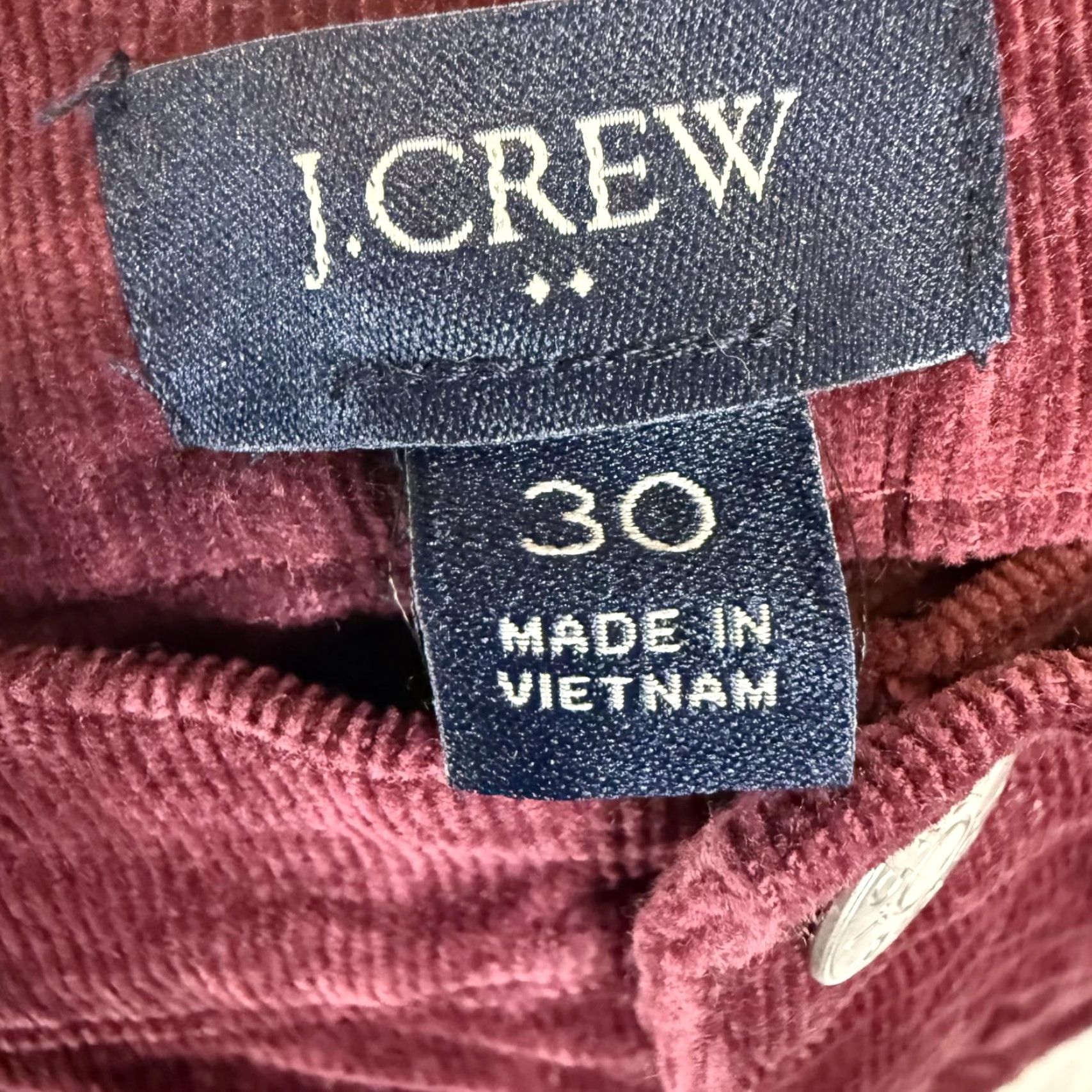 J.Crew J.Crew Women's Pants Velvet Purple Velour Ankle Length 30 Regular Trousers Pants Ladies Purple, 30, Velour Velvet Ankle Length J.Crew Womens Size 30" / US 8 / IT 44 - 7 Thumbnail