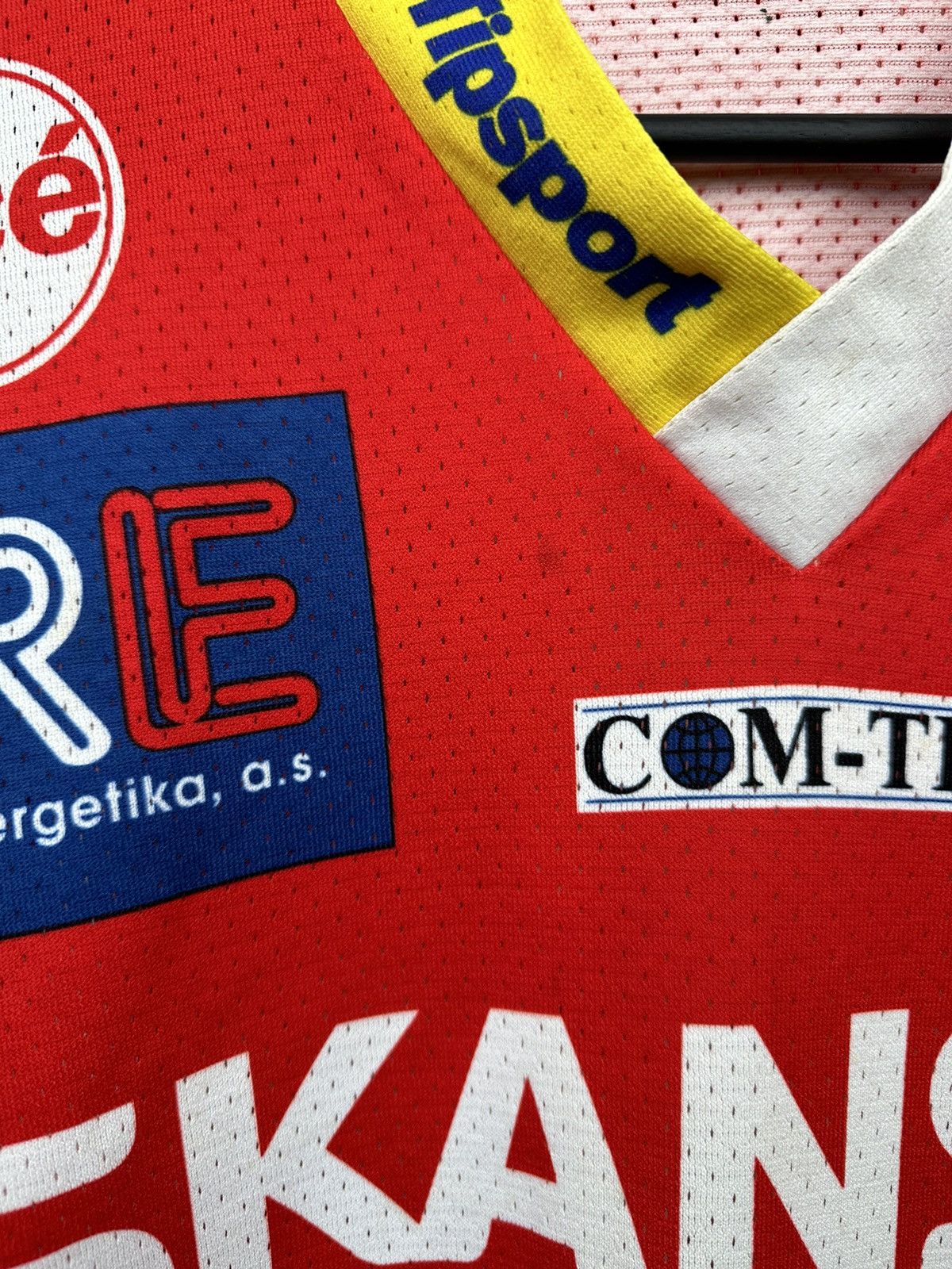 Vintage HC Slavia Praha #15 Stumpel jersey 2004-05 Hockey Men S Red Size US S / EU 44-46 / 1 - 8 Thumbnail