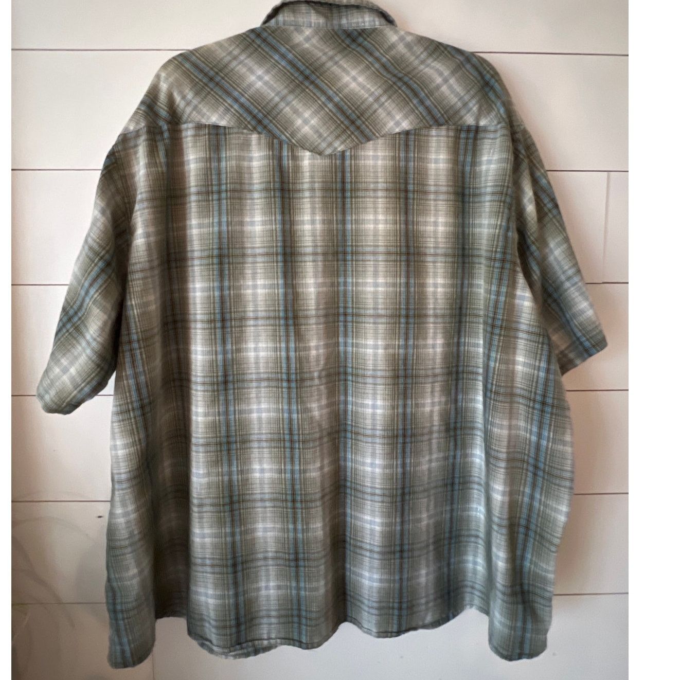 Wrangler Wrangler Men's Big Tall Pearl Snap Western Button down 3X Size US XXL / EU 58 / 5 - 4 Thumbnail