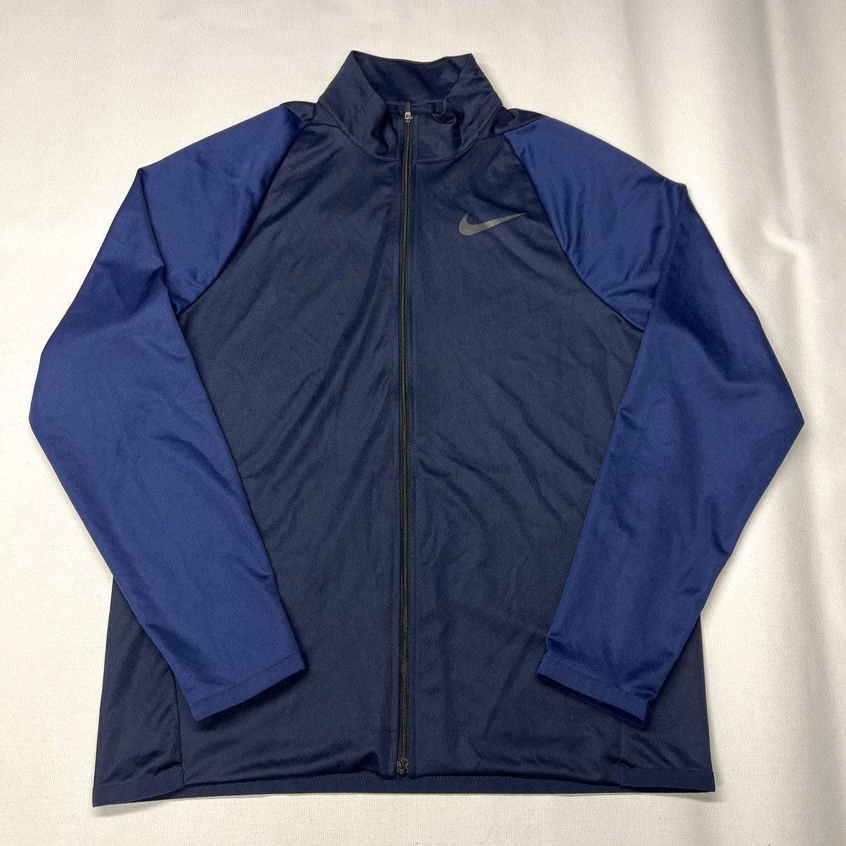Nike Nike Dri Fit Jacket Zip Blue Fleece Swoosh Logo Active Size US M / EU 48-50 / 2 - 1 Thumbnail