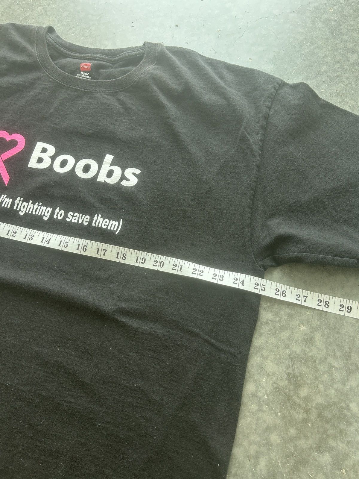Vintage Funny Vintage Y2K I 🩷 Boobs Graphic Tee Size US XXL / EU 58 / 5 - 4 Thumbnail