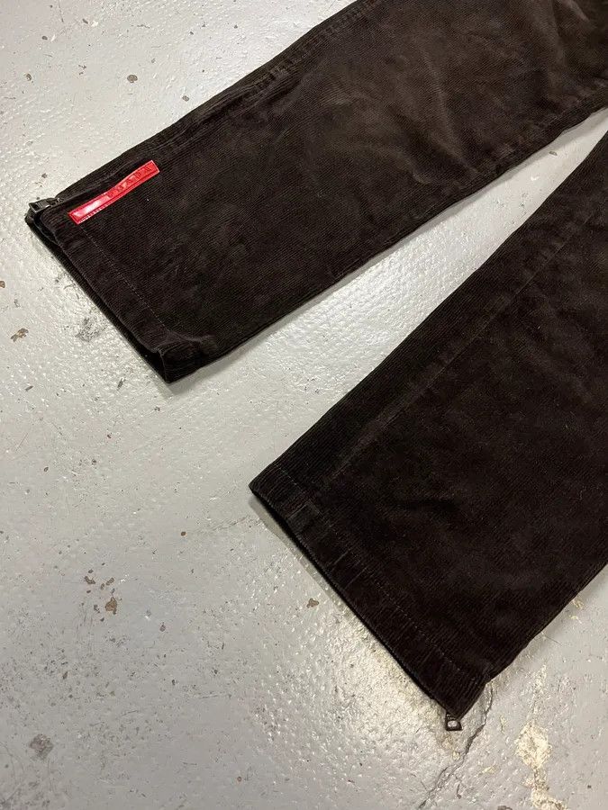 Prada 2000s Prada Linea Rossa Dark Brown Corduroy Pants Size US 30 / EU 46 - 7 Thumbnail