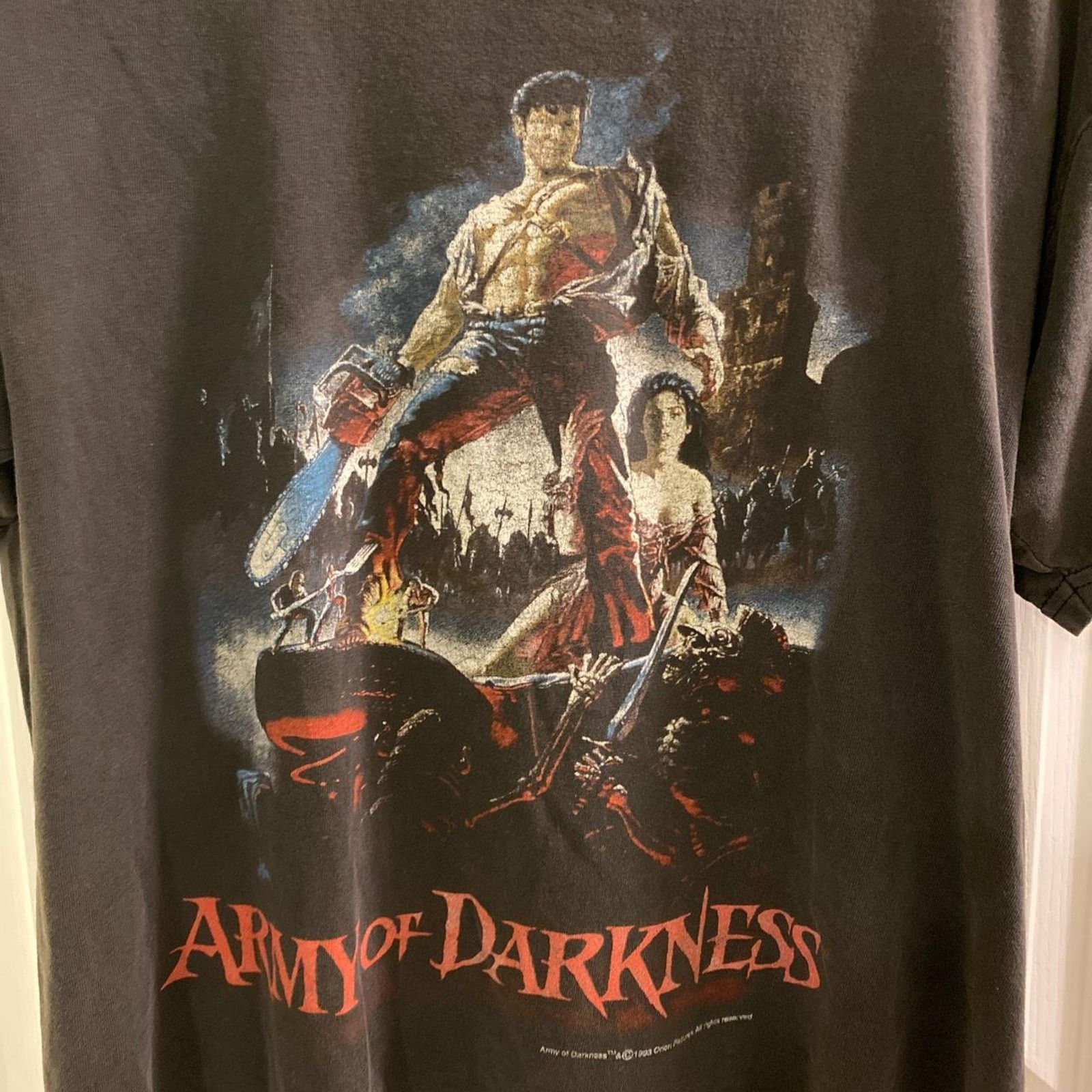 Vintage RARE Vintage 1993 Army Of Darkness Evil Dead T Shirt size L Size US L / EU 52-54 / 3 - 2 Thumbnail