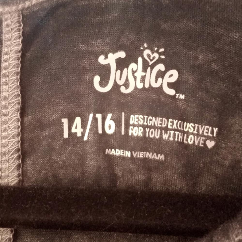 Designer Justice T Shirt Size 14/16 Size US XXS / EU 40 - 2 Thumbnail
