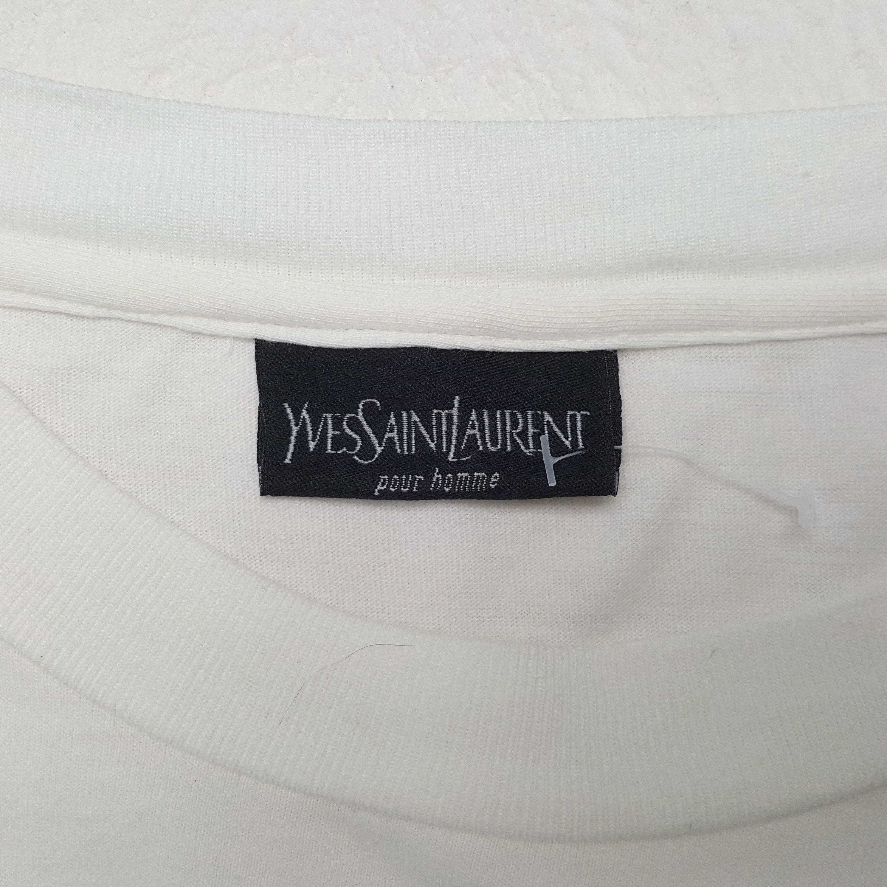 Yves Saint Laurent Yves Saint Laurent Fashion Brand Tshirt RR14 Size US L / EU 52-54 / 3 - 4 Thumbnail