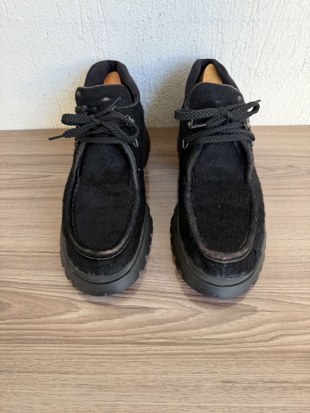 Prada Aw1999 pony hair lug sole derby Size US 8 / EU 41 - 4 Thumbnail