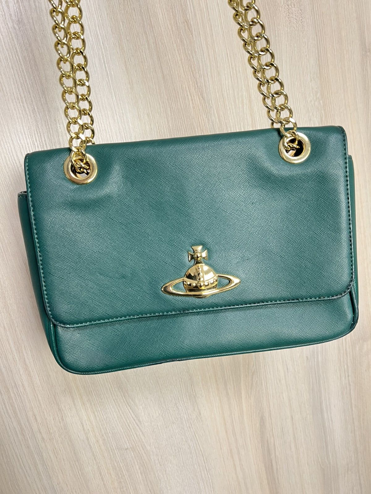 Vivienne Westwood Vivienne Westwood Anglomania Saffiano Orb Shoulder Bag Size ONE SIZE - 3 Thumbnail