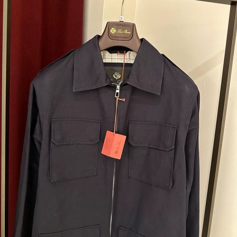 Loro Piana LORO PIANA Men's waterproof lapel hunting jacket Size US M / EU 48-50 / 2 - 2 Thumbnail