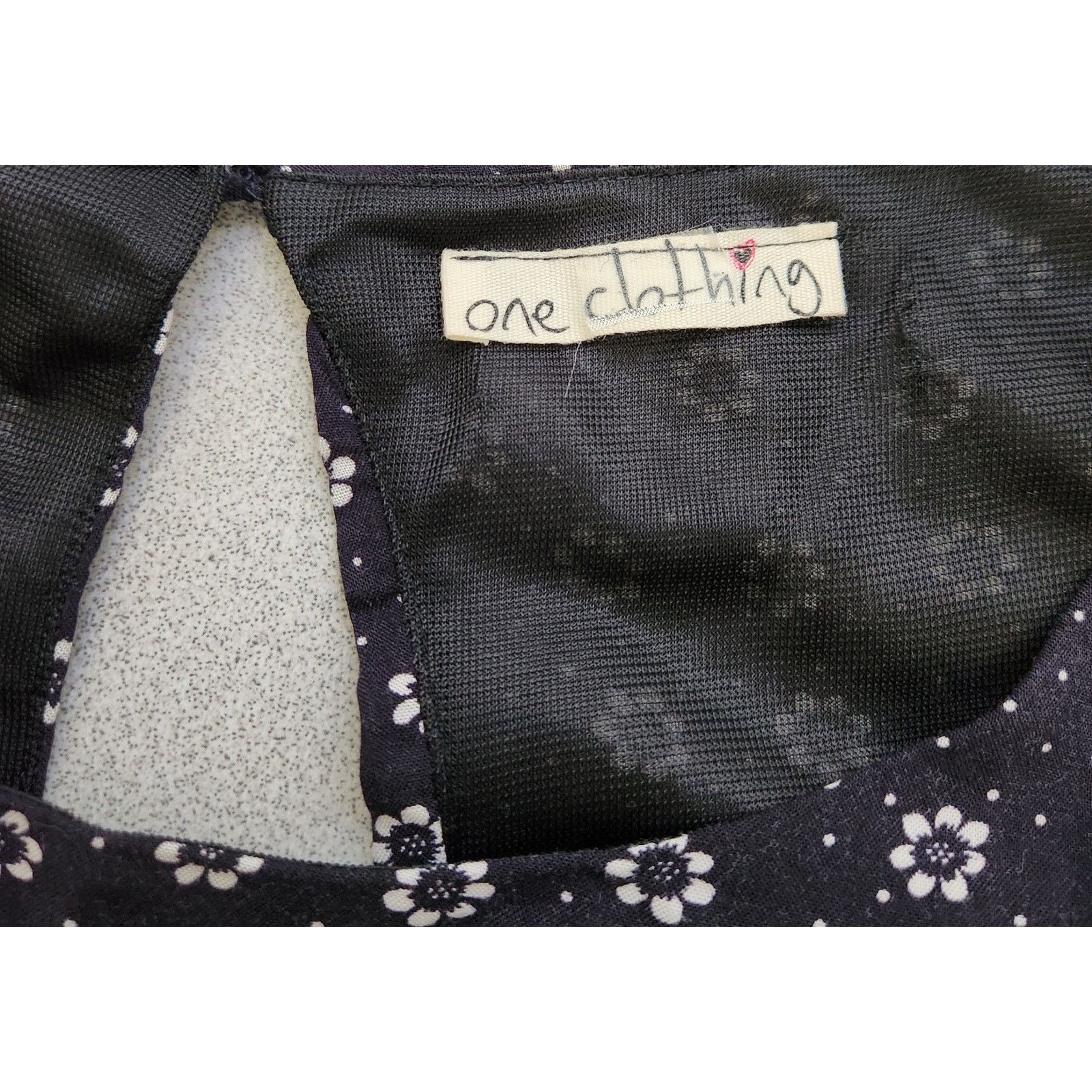 Other One Clothing Black White Floral Print A Line Mini Dress M Size M / US 6-8 / IT 42-44 - 4 Thumbnail