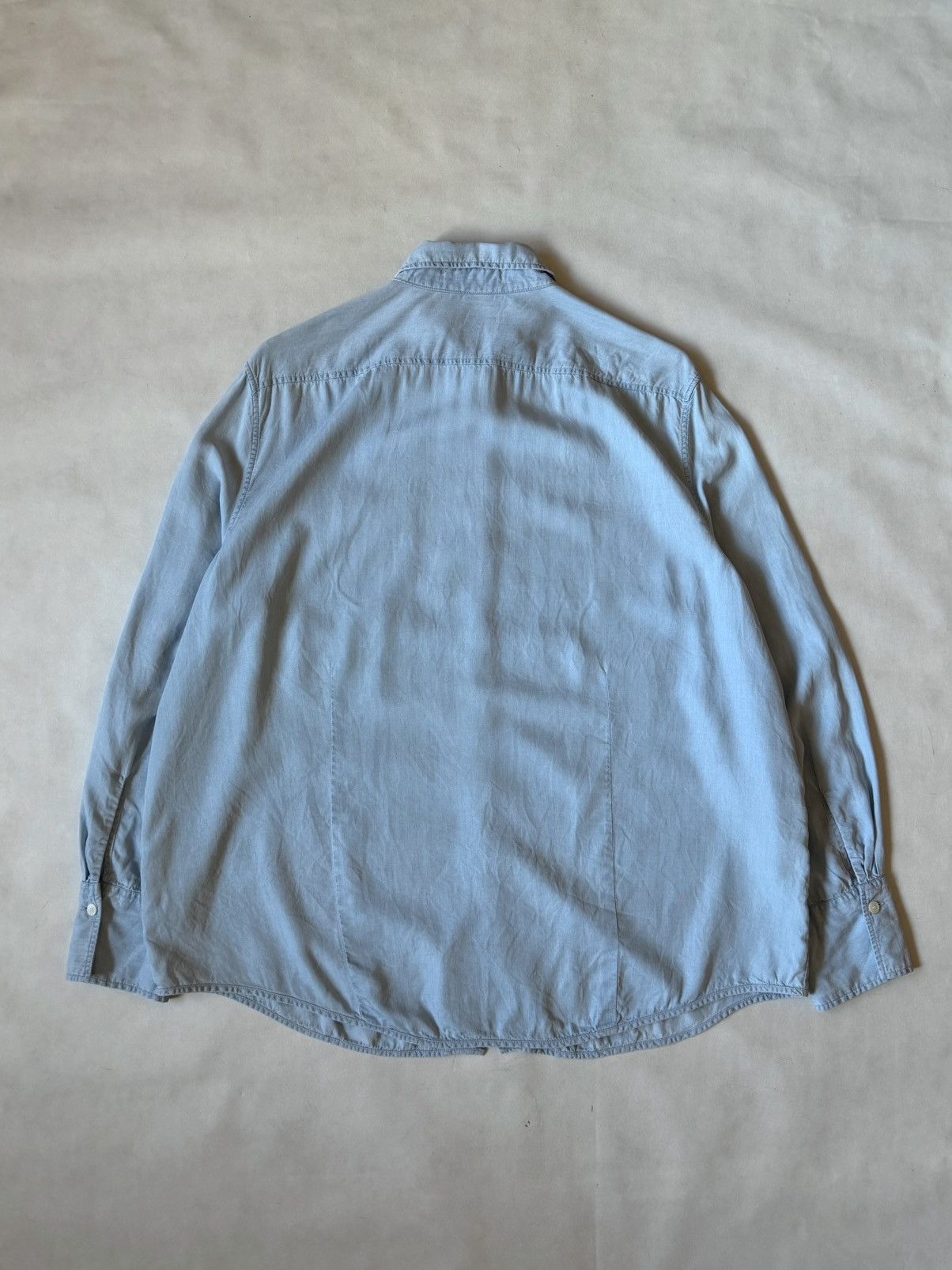 Acne Studios Acne Studios Addle Flu Denim Button Up Casual Shirt Sky Blue Size M / US 6-8 / IT 42-44 - 2 Thumbnail