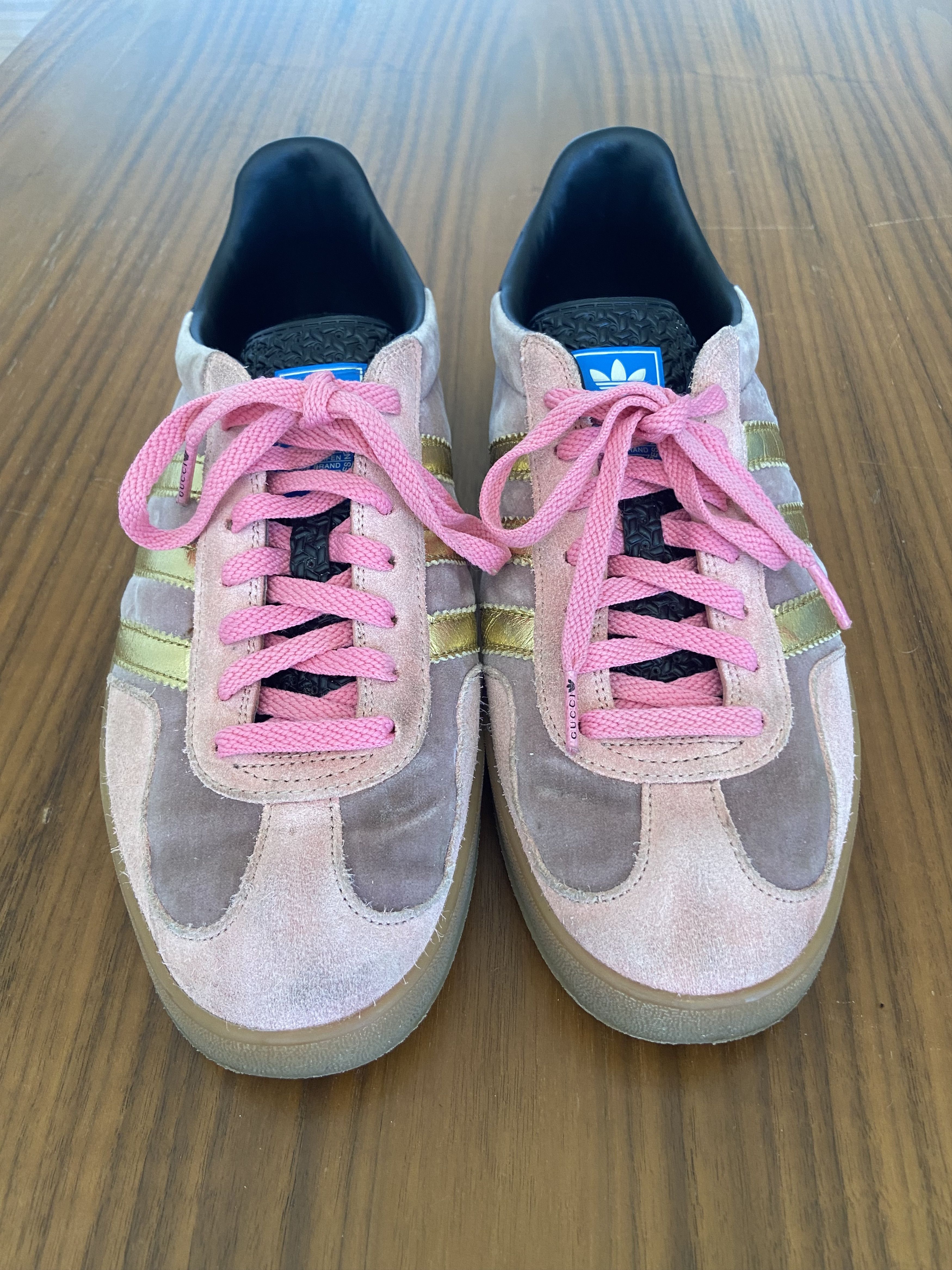 Adidas × Gucci Adidas X Gucci Gazelle Pink Velvet Size US 10 / IT 40 - 6 Thumbnail