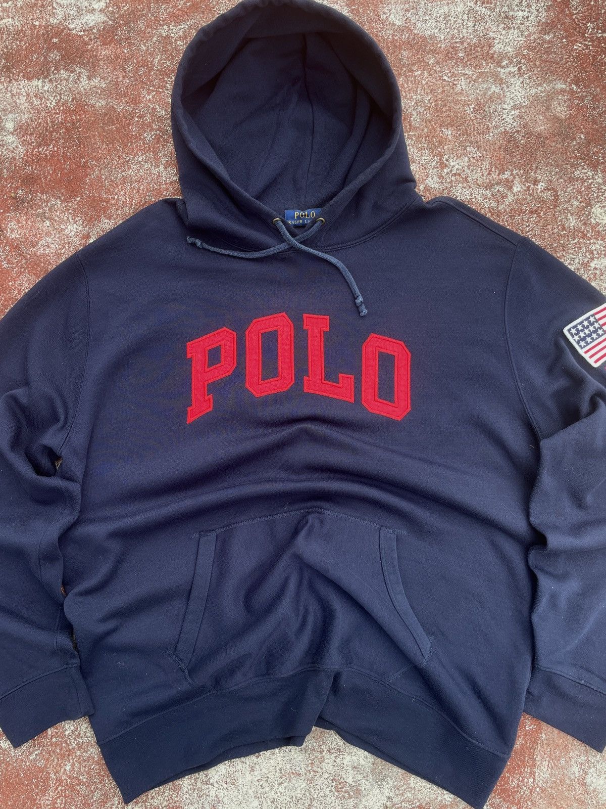Polo Ralph Lauren Vintage Polo Ralph Lauren Big Logo Spell Out Hoodie Size US XL / EU 56 / 4 - 3 Thumbnail