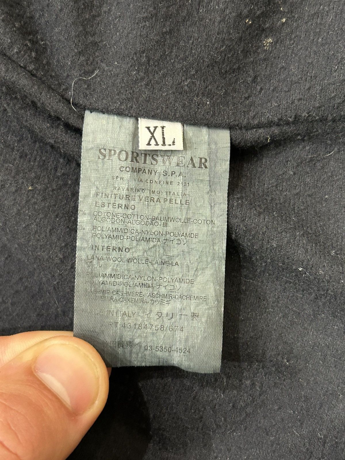 Stone Island Stone Island Vintage Canvas Fleece Jacket Size US XL / EU 56 / 4 - 8 Thumbnail
