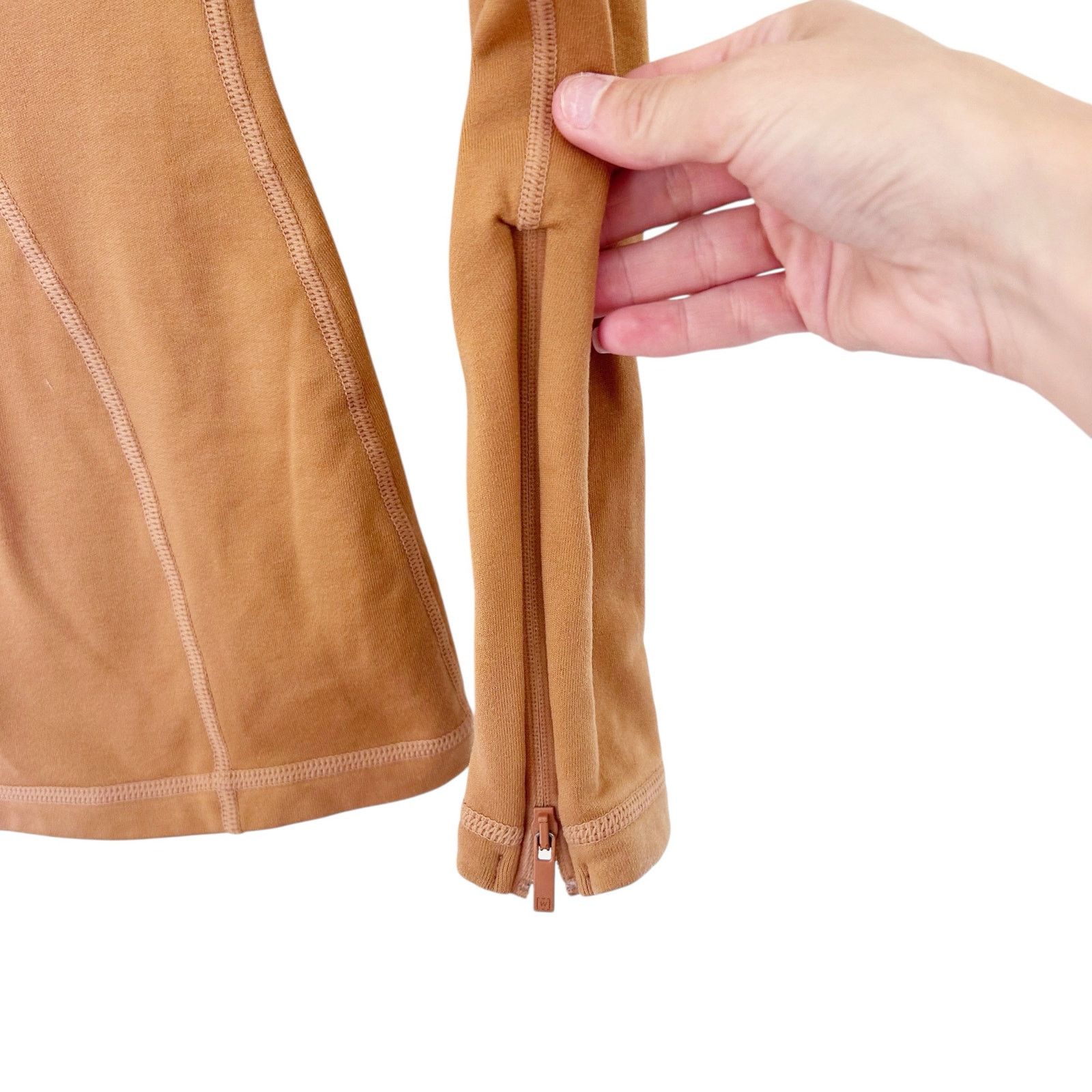 Wolford Wolford Tan Long Sleeve Shirt Sz S Size S / US 4 / IT 40 - 2 Thumbnail