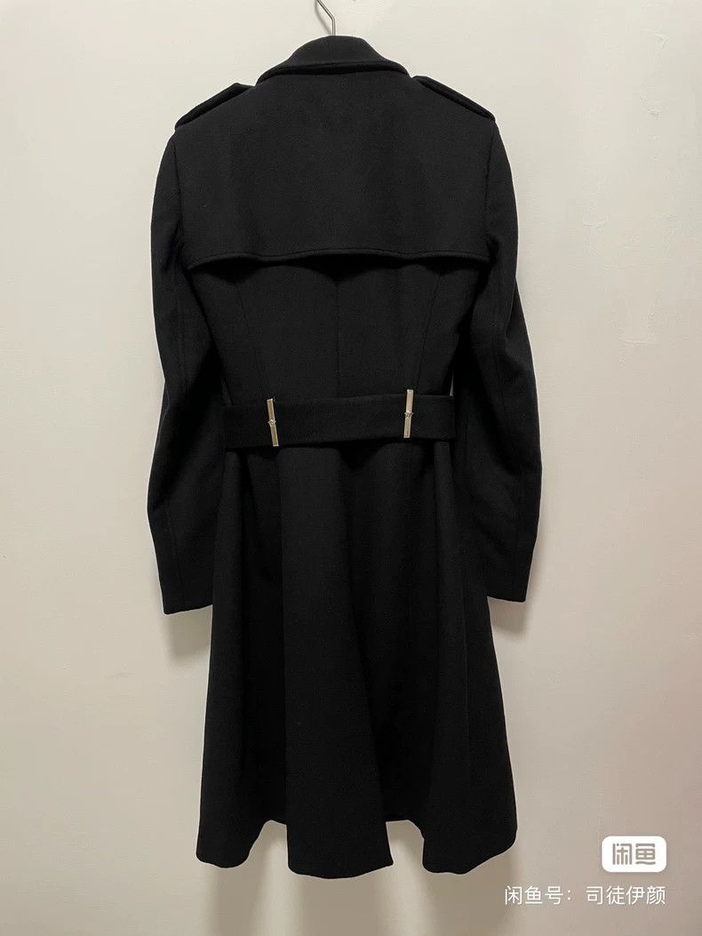 Versace Versace Classic black wool coat Size S / US 4 / IT 40 - 3 Thumbnail