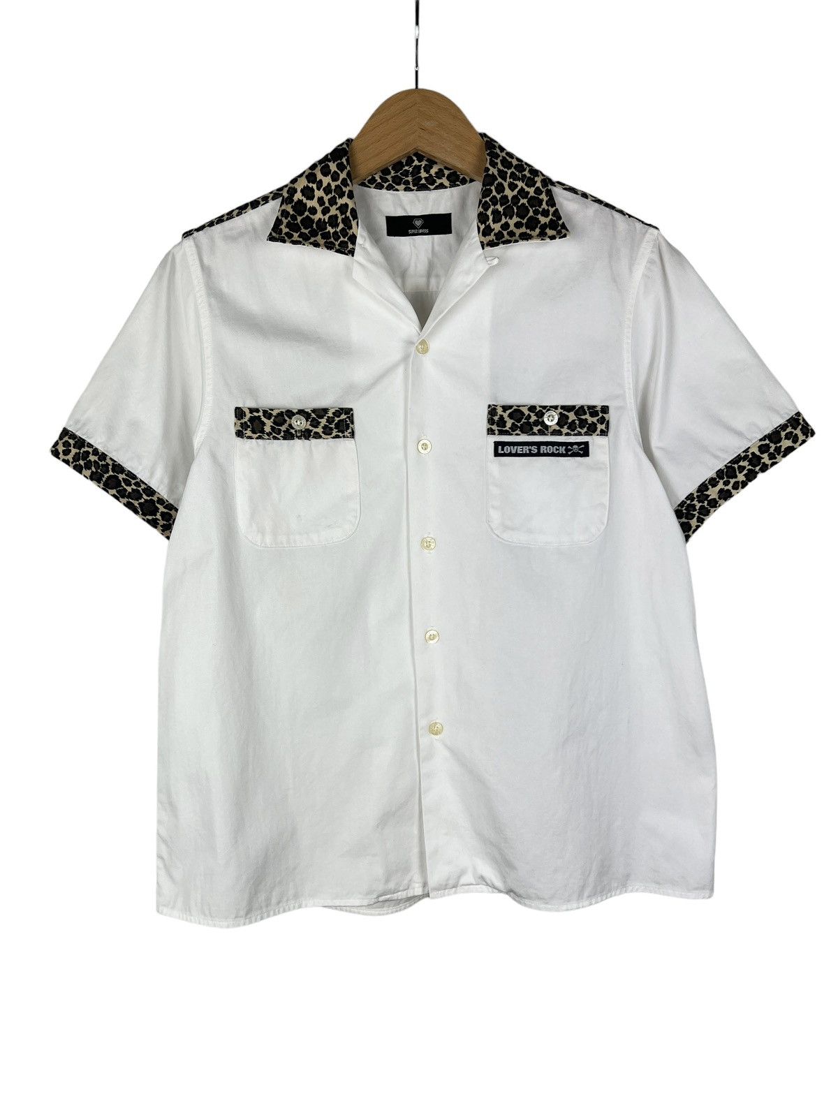 image of Lovers Rock x Skulls Super Lovers Bowling Shirt in White, Men's (Size XS)