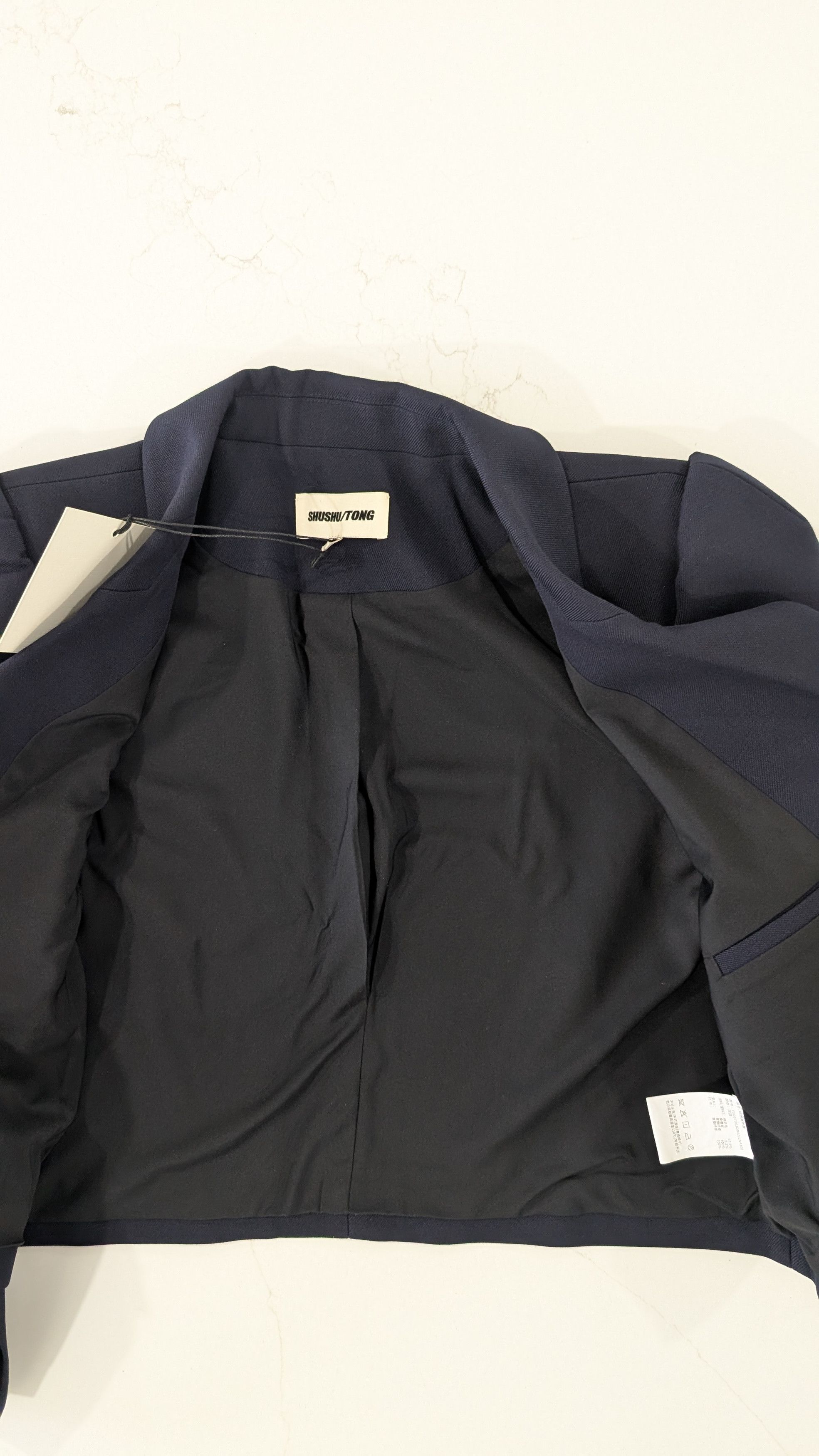 Shushu/Tong SHUSHU/TONG Cropped Puff Sleeve Blazer Size L Size L / US 10 / IT 46 - 3 Thumbnail