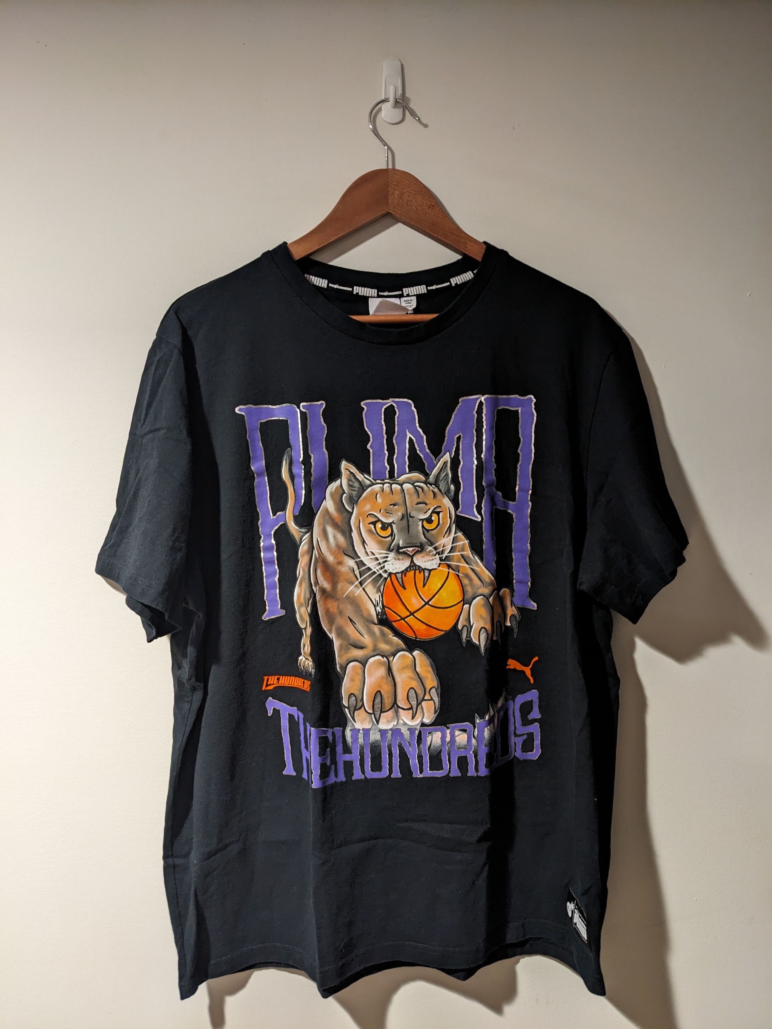 Puma x The Hundreds Collab Black X-Large T-Shirt