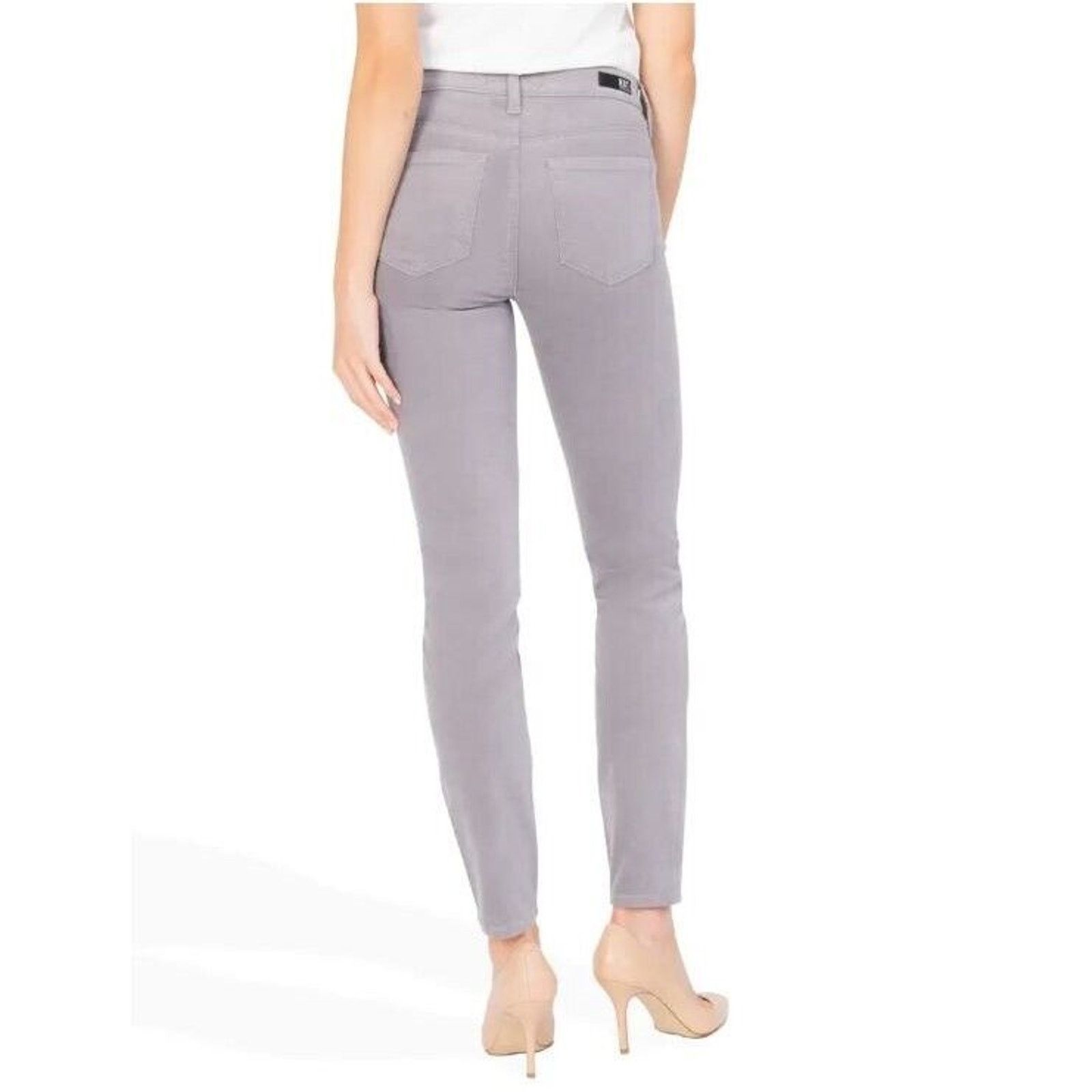 The Unbranded Brand KUT Women Pale Lavender Corduroy Velvet Skinny Pants Size 0 Size 25" / US 0 / IT 36 - 2 Thumbnail