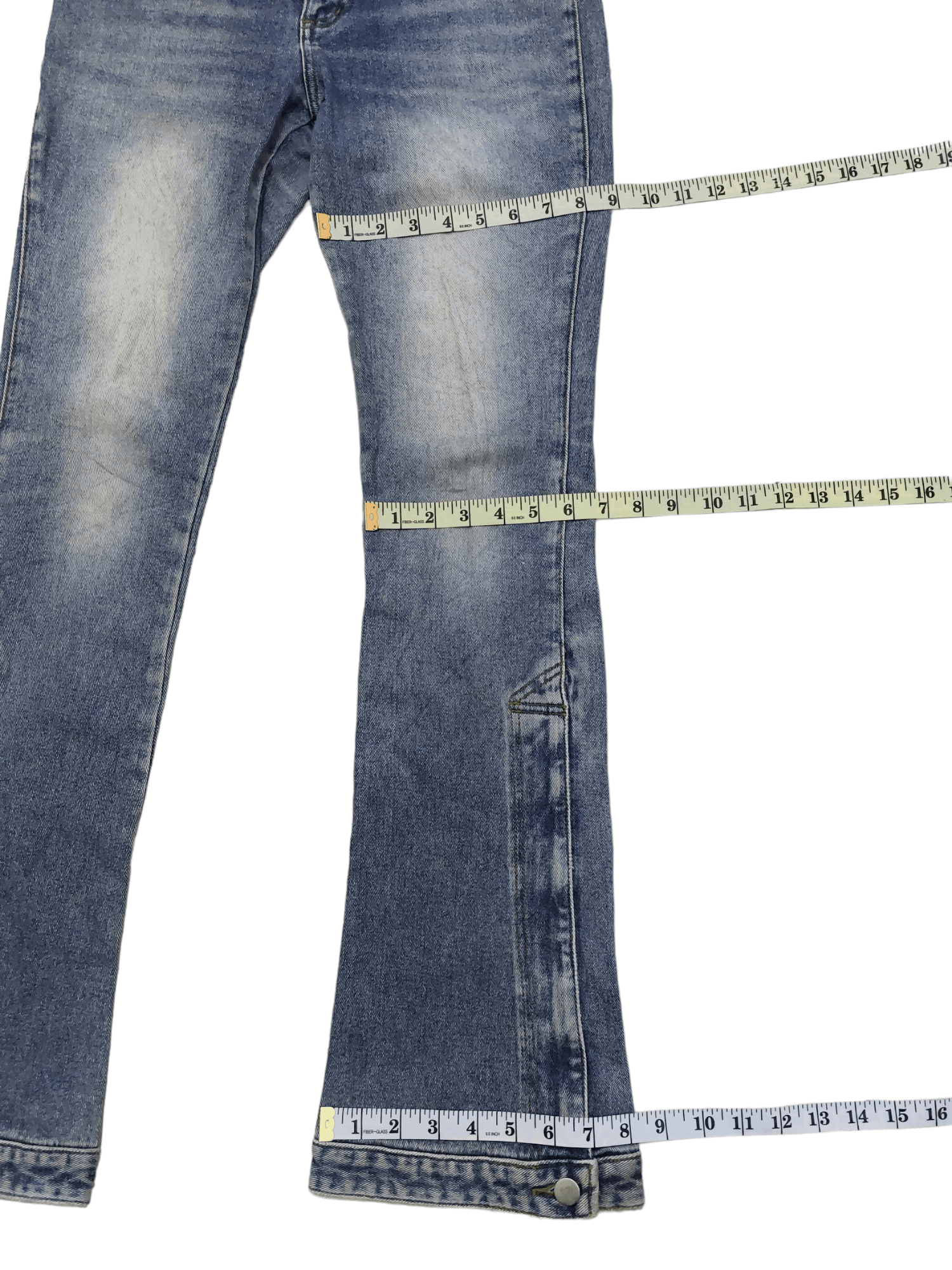 Designer × Japanese Brand Algonquins Wide Leg Zipper Low Rise Unisex PantsDenim Size US 30 / EU 46 - 18 Thumbnail