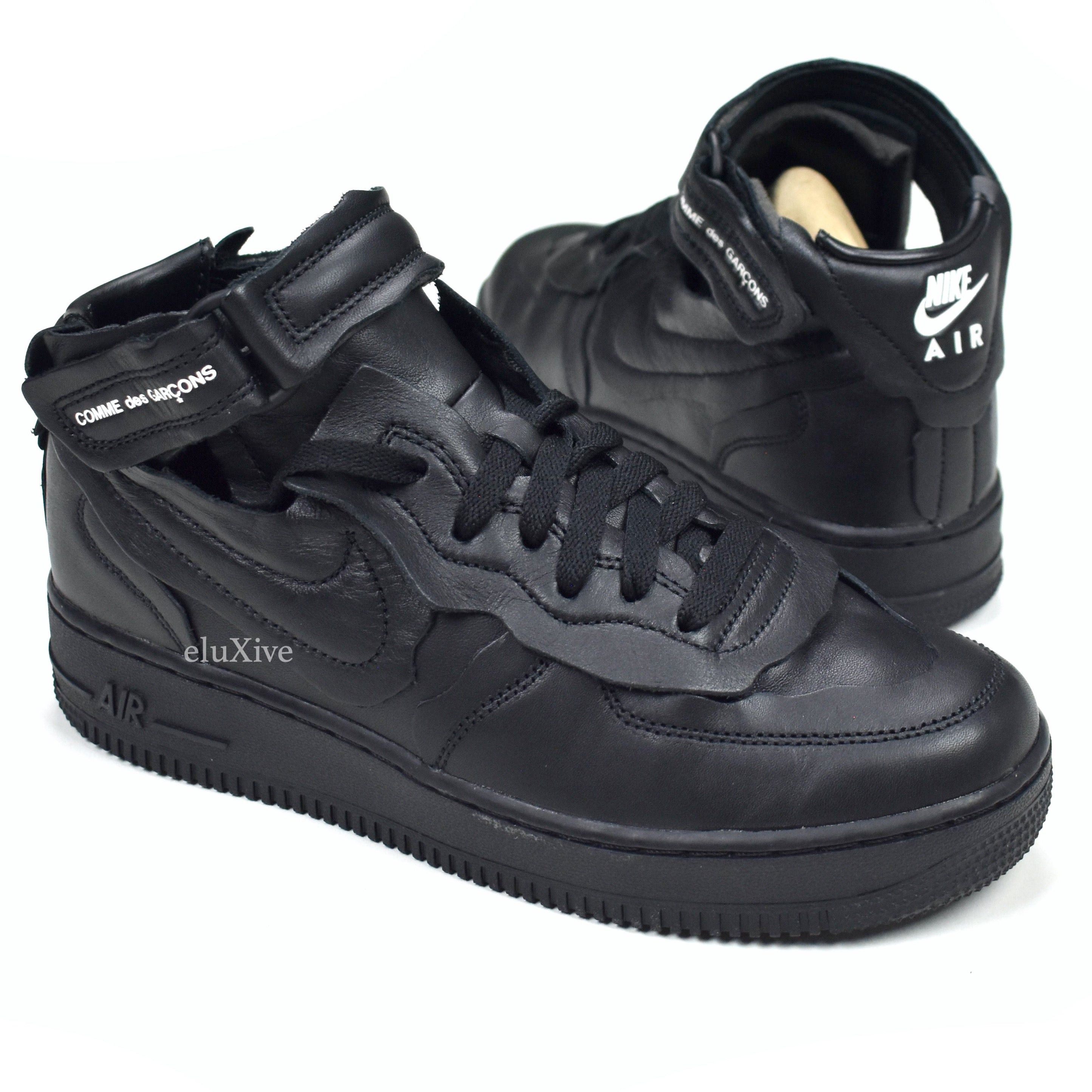 Comme des Garcons × Nike Comme des Garcons Nike Air Force 1 Mid CDG Black Size US 7.5 / EU 40-41 - 1 Thumbnail