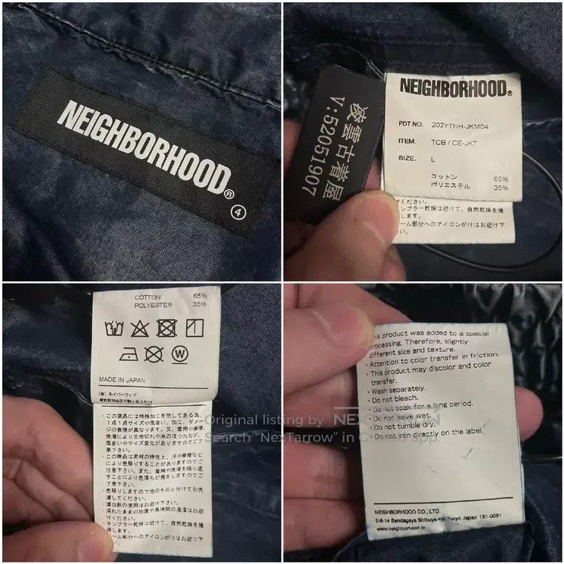 Neighborhood Neighborhood Faux Denim Heavily Washed and Bleached Jacket Size US L / EU 52-54 / 3 - 7 Thumbnail