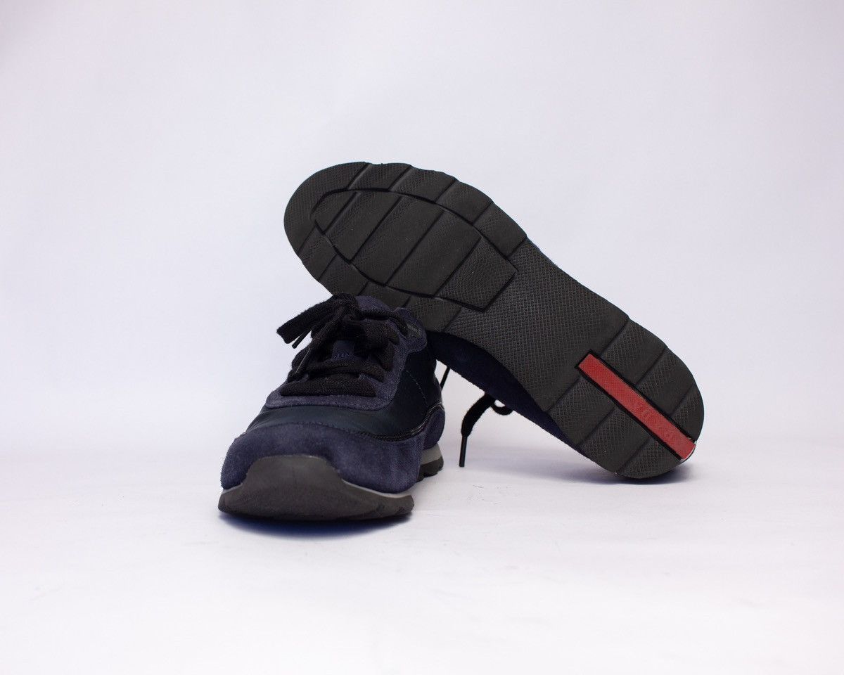 Prada 835$MRP Prada Sport Navy Blue Suede and Nylon Low Top Sneak Size US 8 / EU 41 - 8 Thumbnail