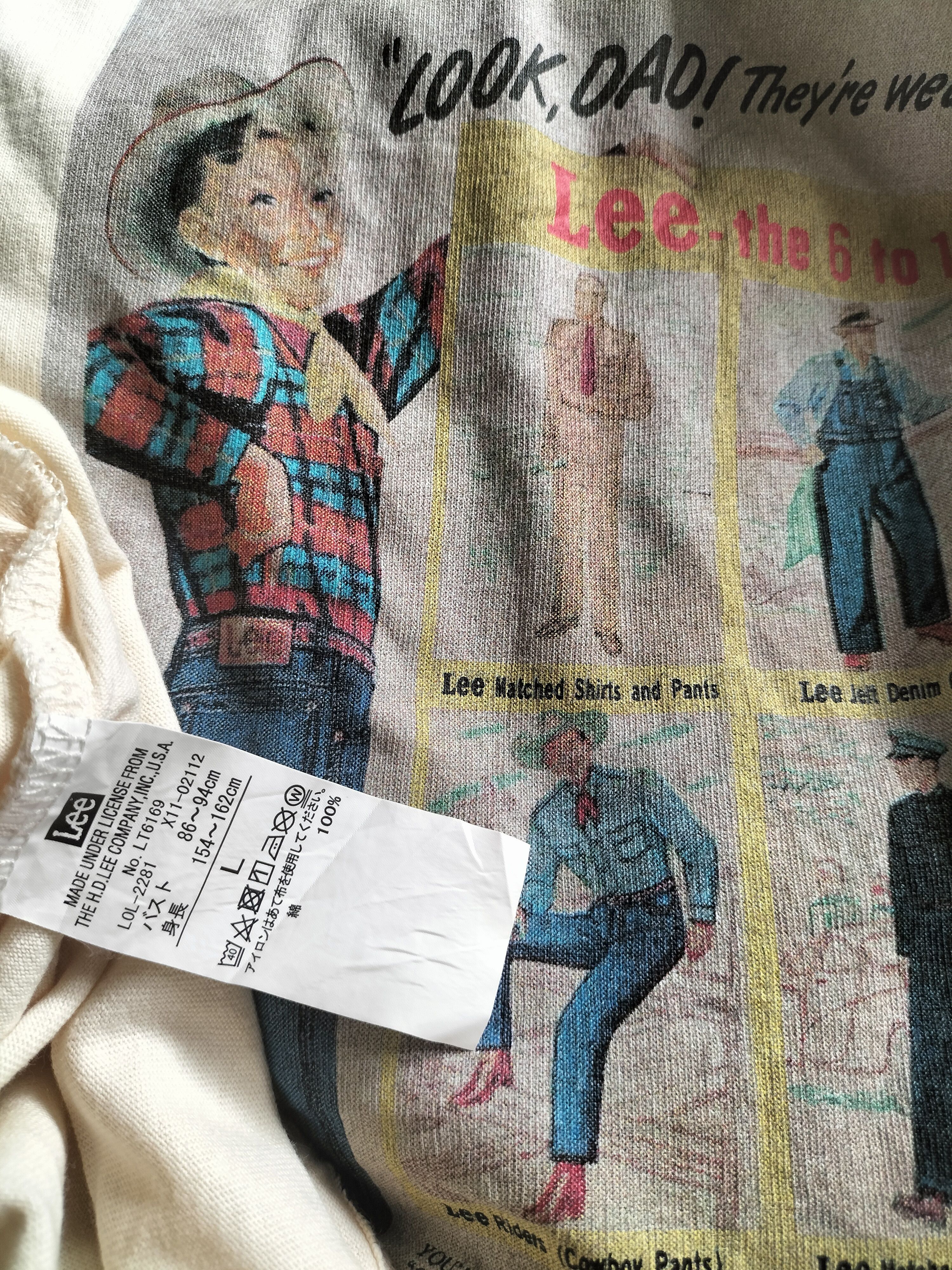 Lee × Vintage Vintage Lee Riders Workwear Anniversary Tshirts cowboy Size US L / EU 52-54 / 3 - 12 Thumbnail