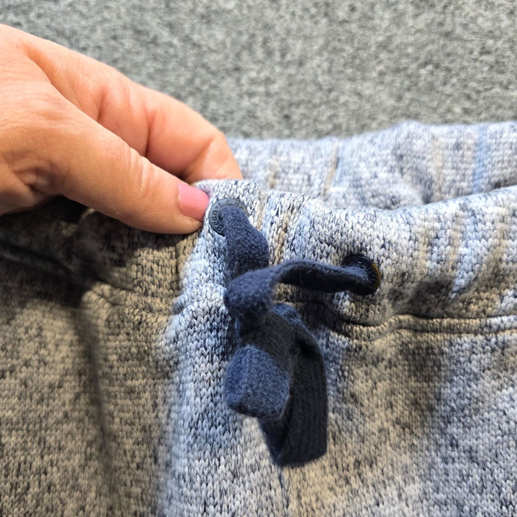 Vintage LL Bean Pants Womens Size Medium Blue Knit Fleece Joggers Pull On Casual Lounge Regular Tall? Needle: No Size 32" / US 10 / IT 46 - 4 Thumbnail