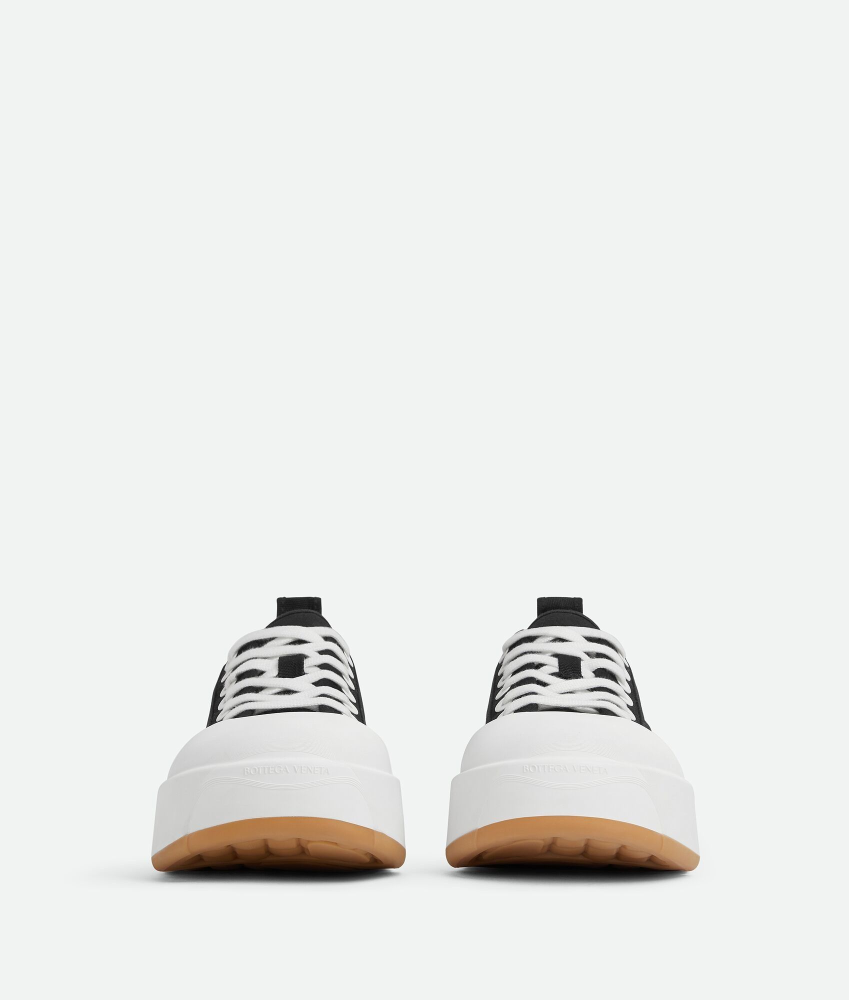 Bottega Veneta o1bcso1str0925 Vulcan Platform Sneakers in Black/White Size US 9 / EU 42 - 2 Thumbnail