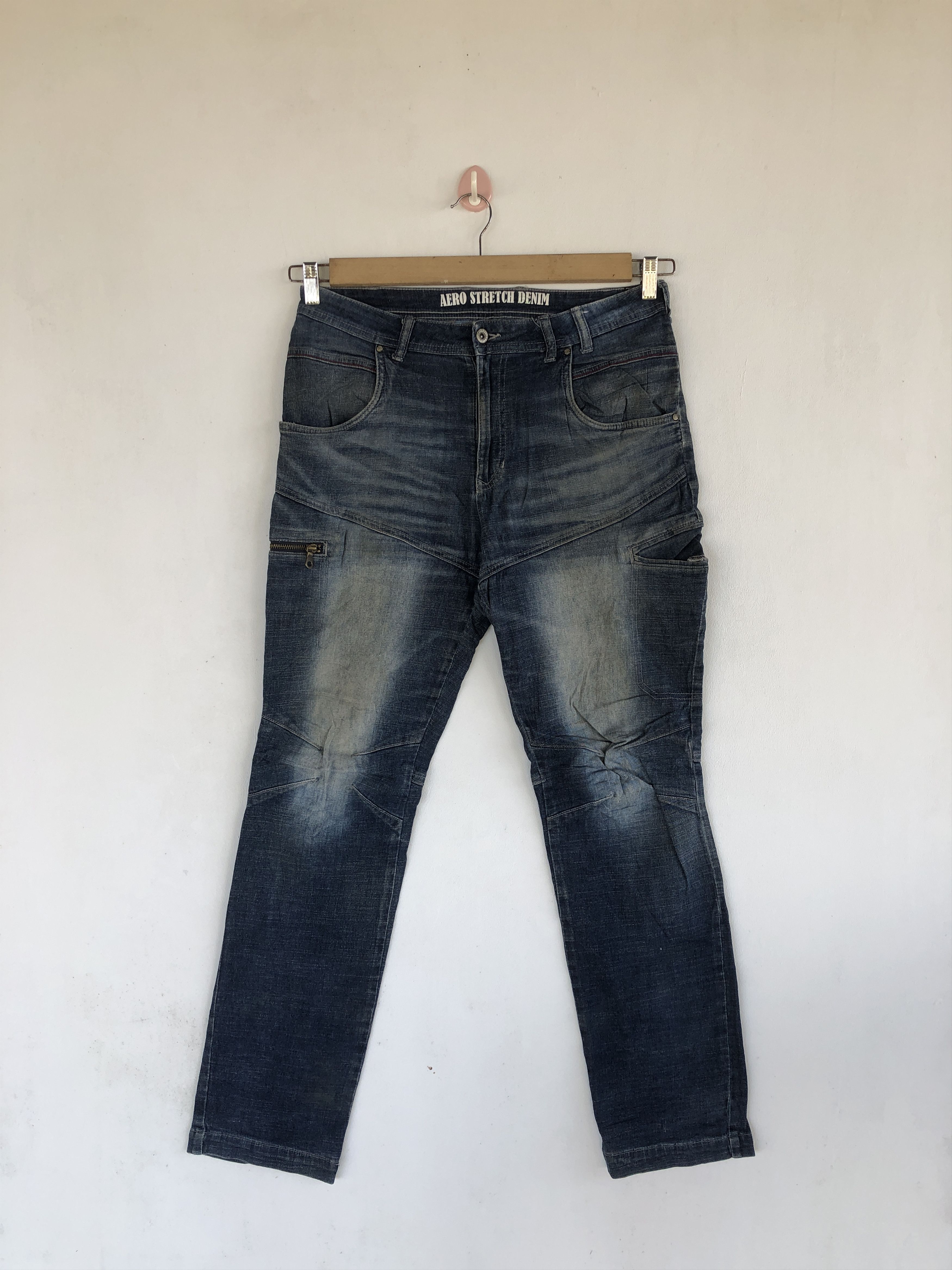 Japanese Brand Vintage Japanese Jeans Multi Pocket Cargo Pants Denim Size US 32 / EU 48 - 1 Thumbnail