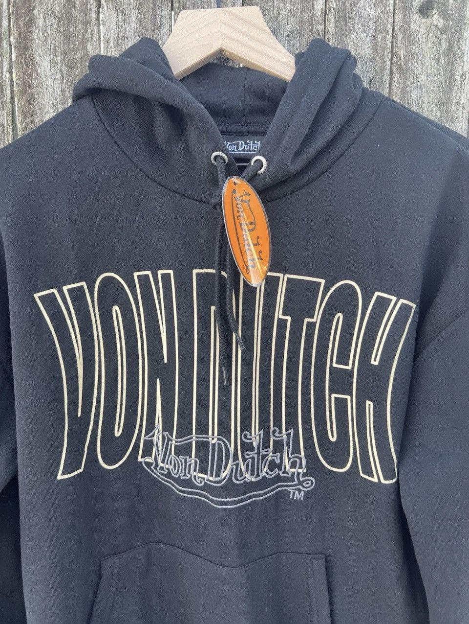 Von Dutch Official “Von Dutch” Embroidered Black Hoodie Small Size US S / EU 44-46 / 1 - 2 Thumbnail