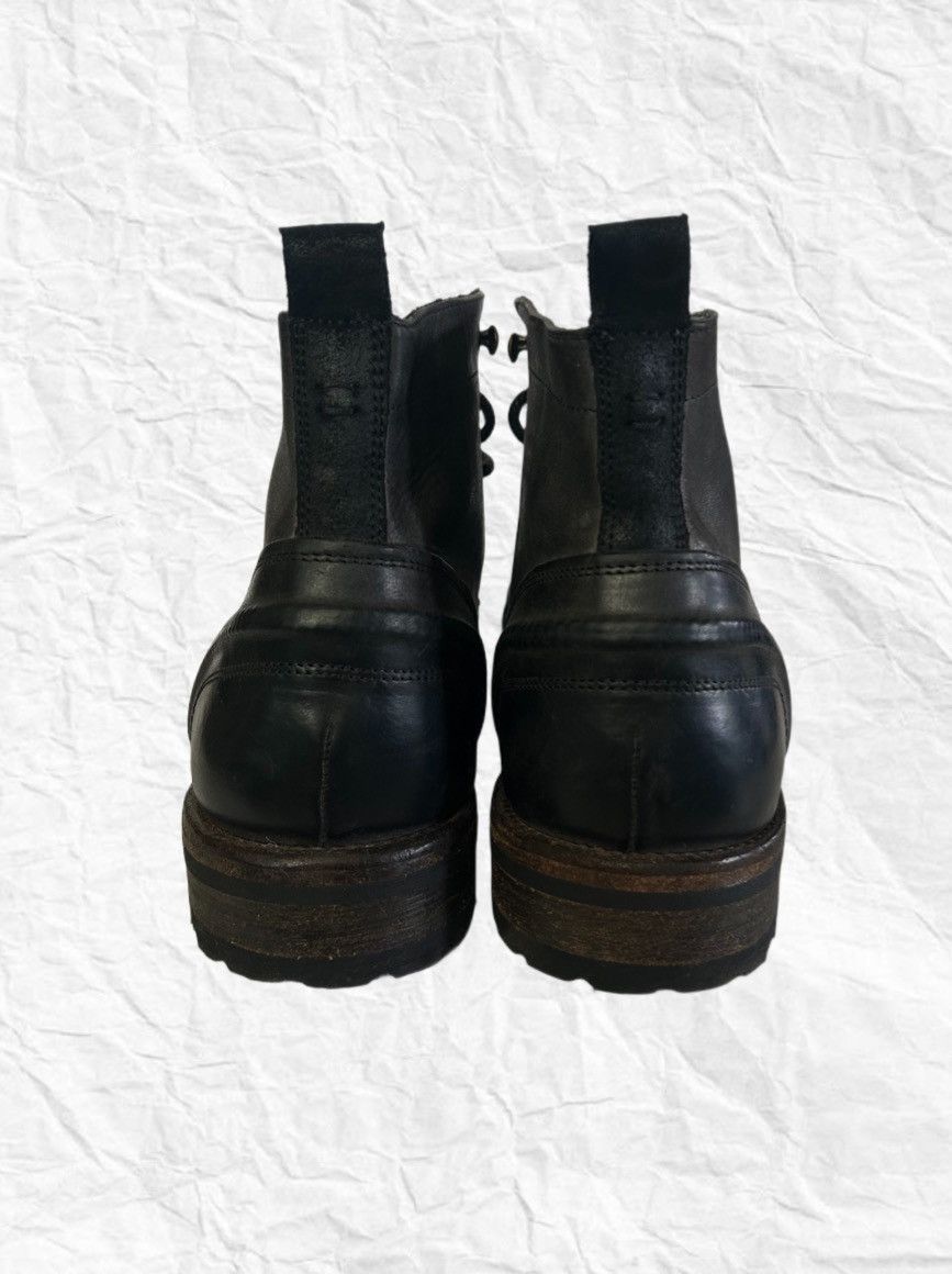 Dolce & Gabbana Dolce & Gabbana Black Leather Cap Toe Combat Boots Size US 9.5 / EU 42-43 - 4 Thumbnail